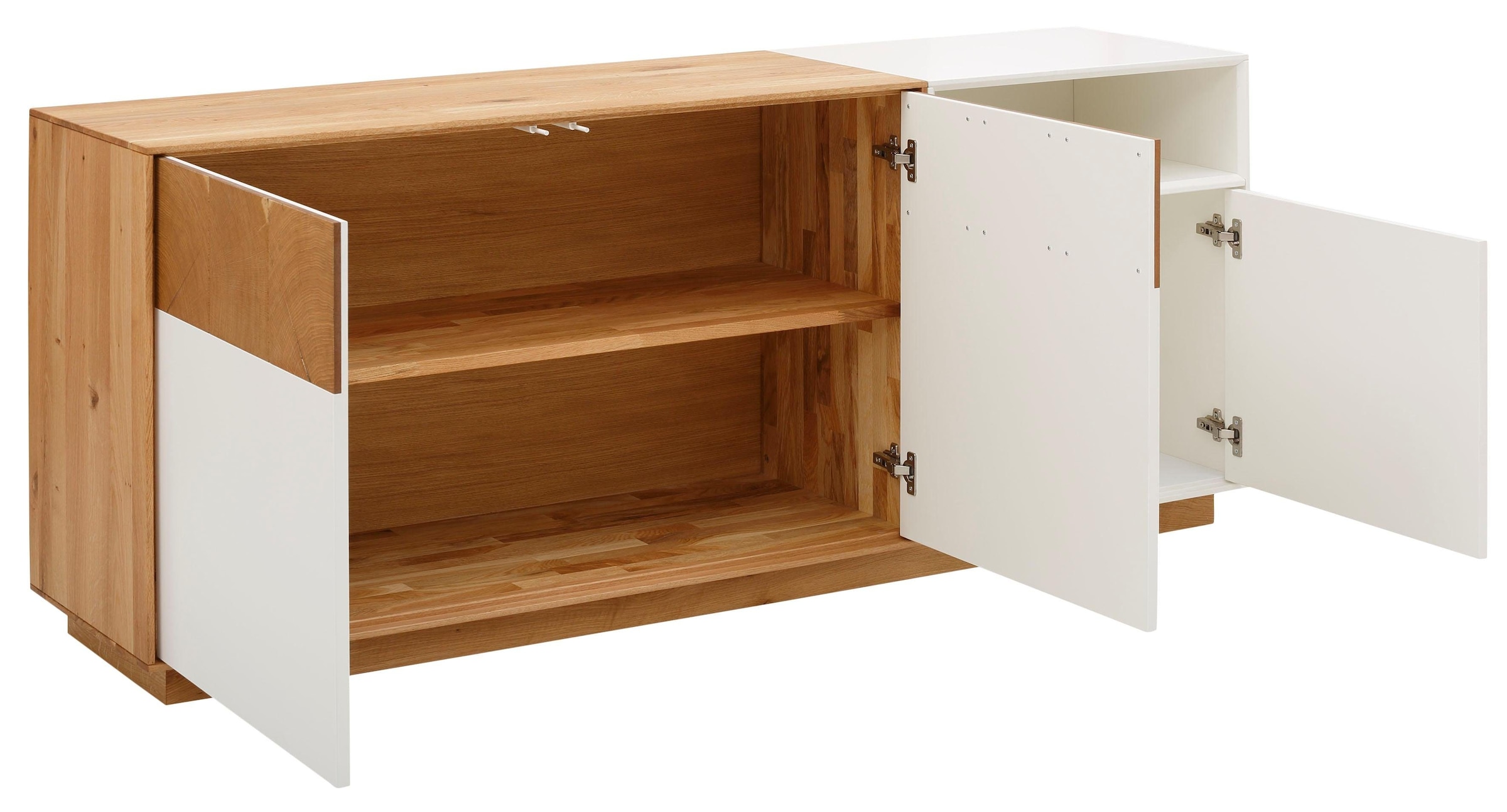 whiteoak Sideboard »Lanzo«, aus massivem Eichenholz in hochwertiger Verarbeitung