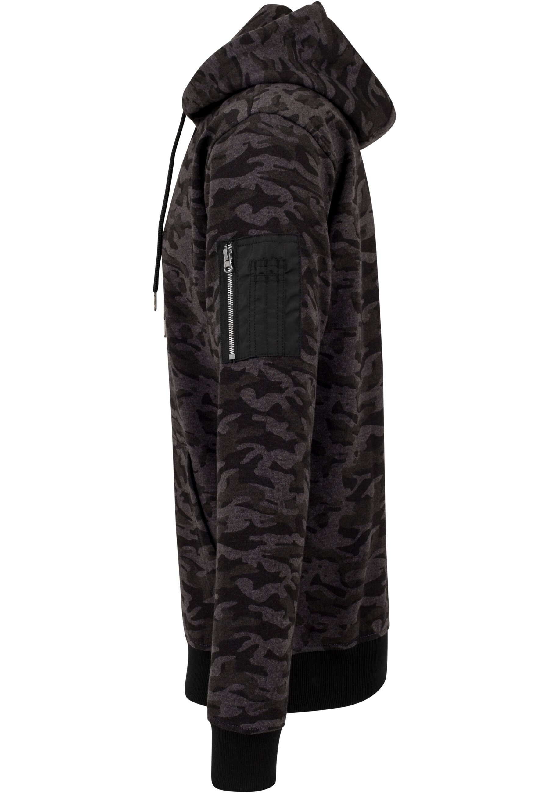 URBAN CLASSICS Sweatshirt »Urban Classics Herren Sweat Camo Bomber Hoody«, (1 tlg.)