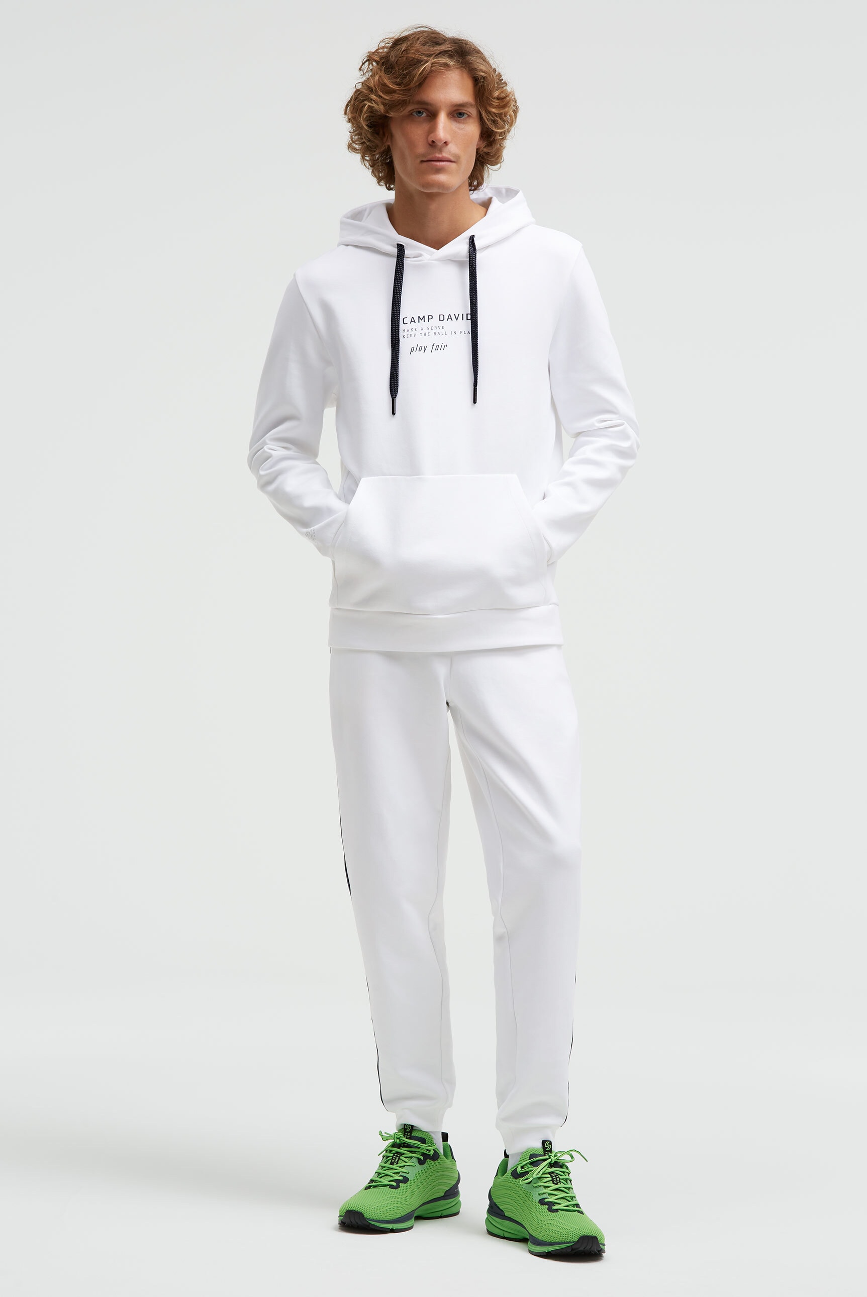 CAMP DAVID Kapuzensweatshirt , mit reflektierenden Details
