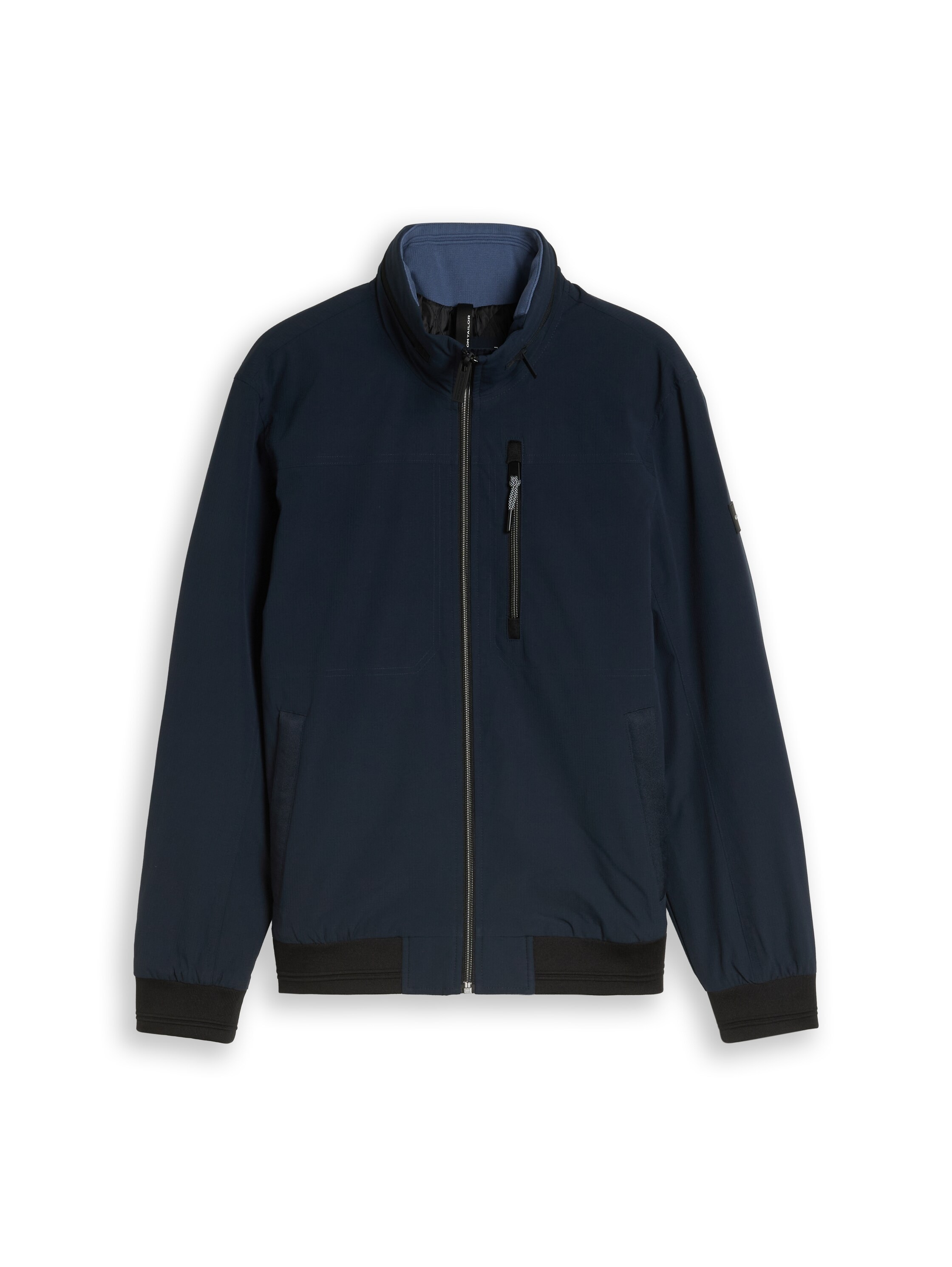 TOM TAILOR Blouson ohne Kapuze Sweatjacke mit Reißverschluss