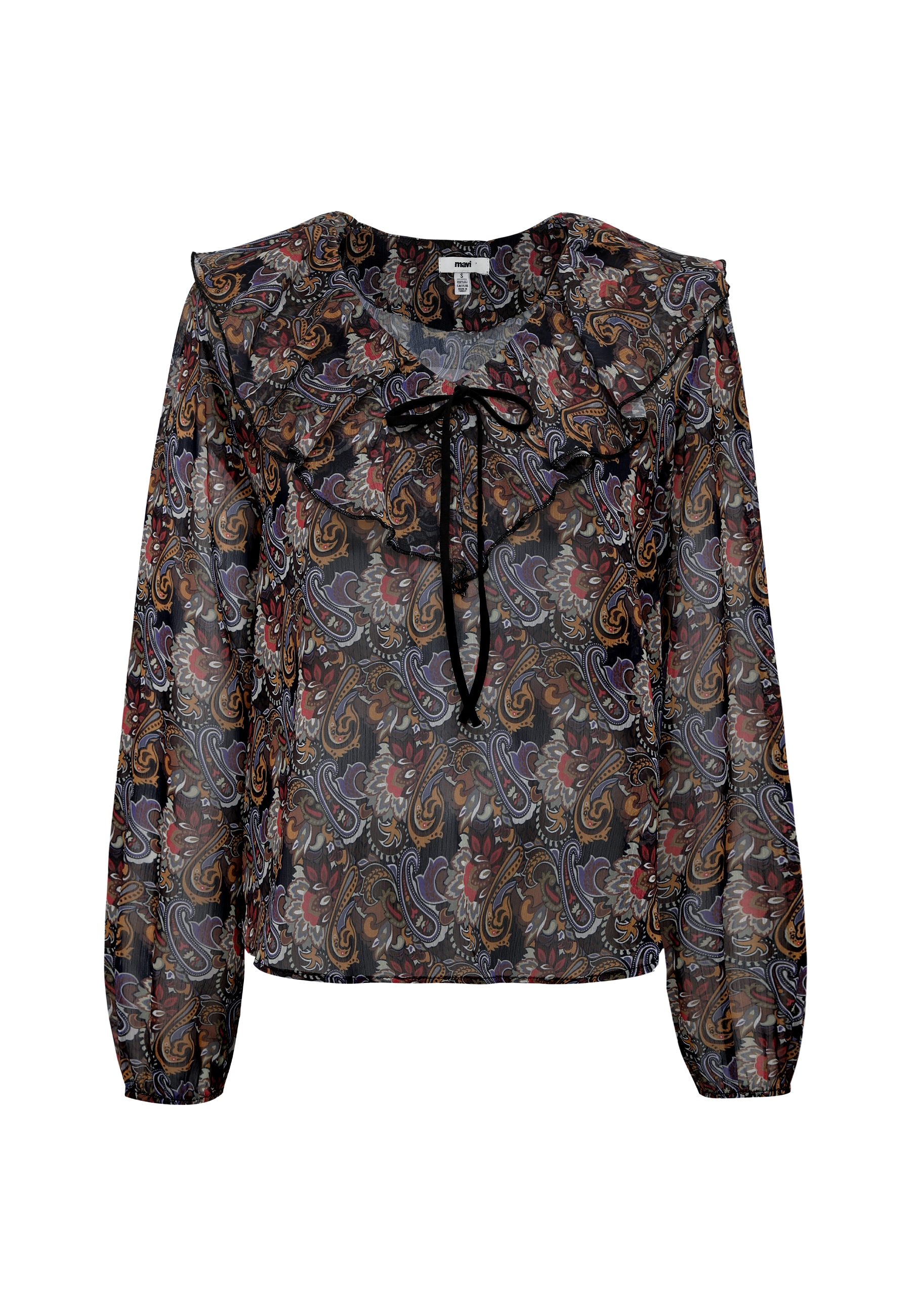 Mavi Klassische Bluse »LONG SLEEVE BLOUSES« Bluse Chiffon