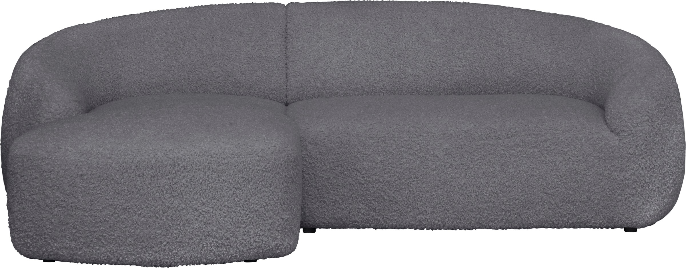 LeGer Home by Lena Gercke Ecksofa »YANI L-Form, Designersofa, organische Form, Maße B/T/H: 255/170/81 cm«, mit Wellenunterfederung, auch in Bouclé, Recamiere rechts/links