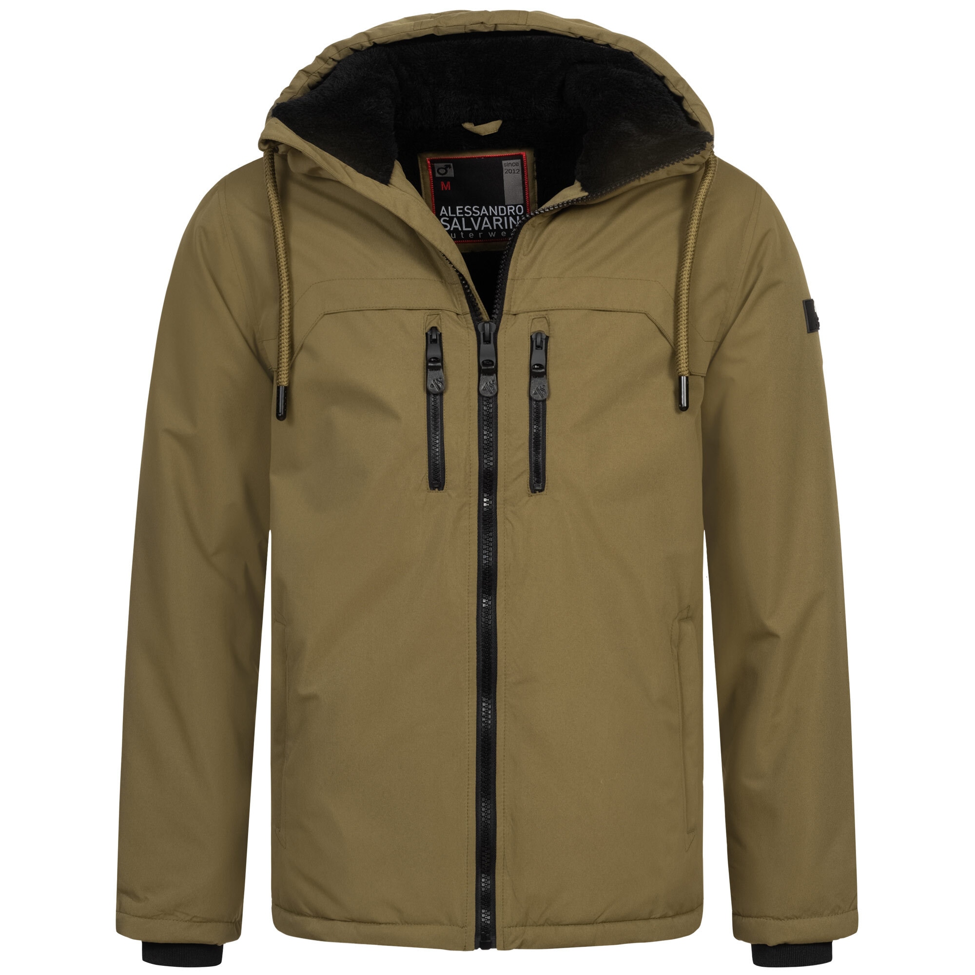 Alessandro Salvarini Winterjacke »ASMori«, mit warmem Teddyfell