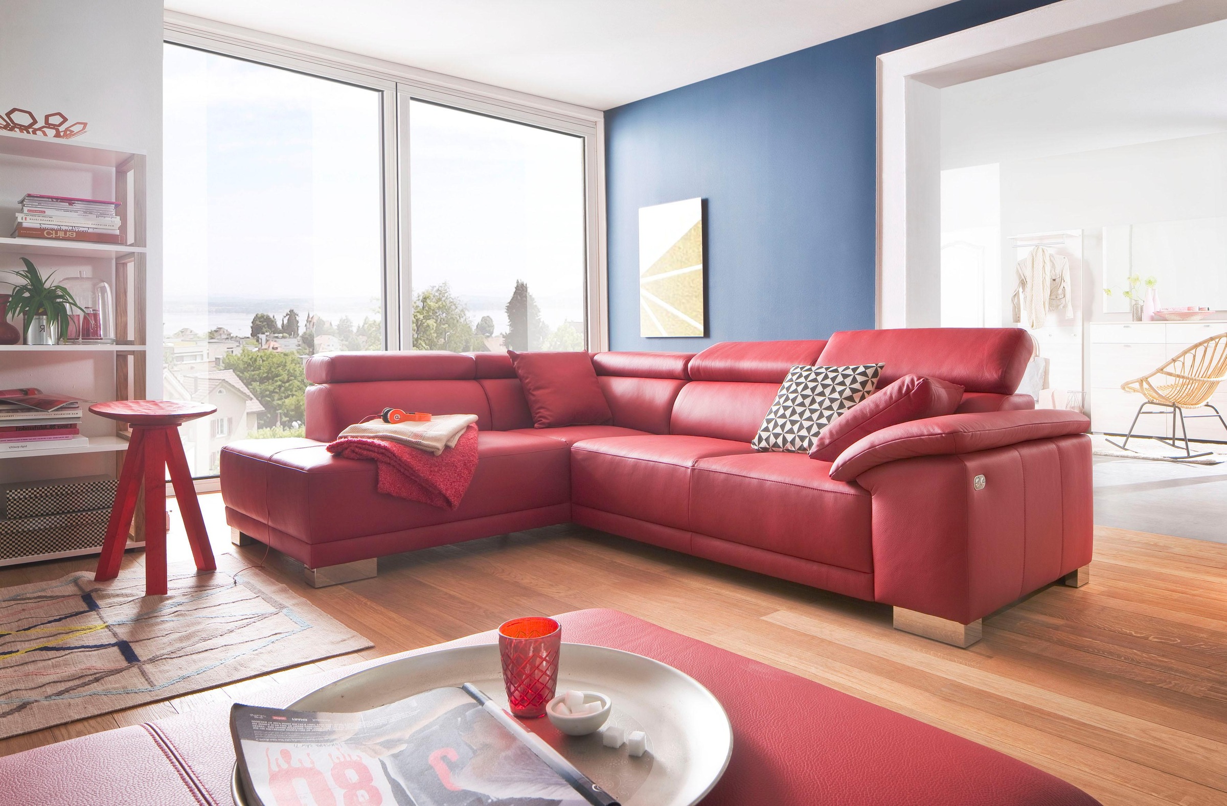 3C Candy Ecksofa "Menorca modern und bequem, OTTOs Choice, L-Form", Kopftei günstig online kaufen