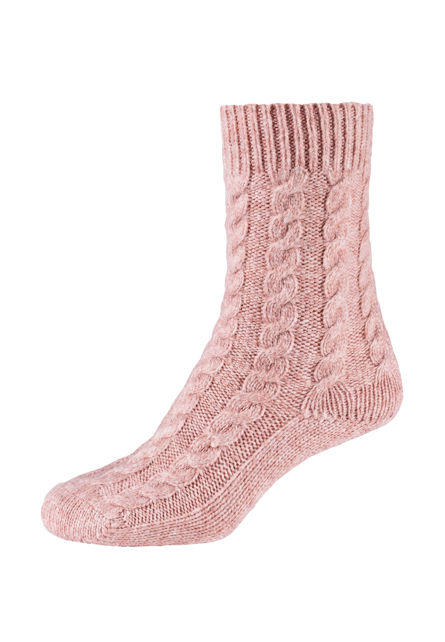 Camano Socken »Socken Cosy Kuschelsocken Flauschig Warm Damen Zopfmuster Lang«