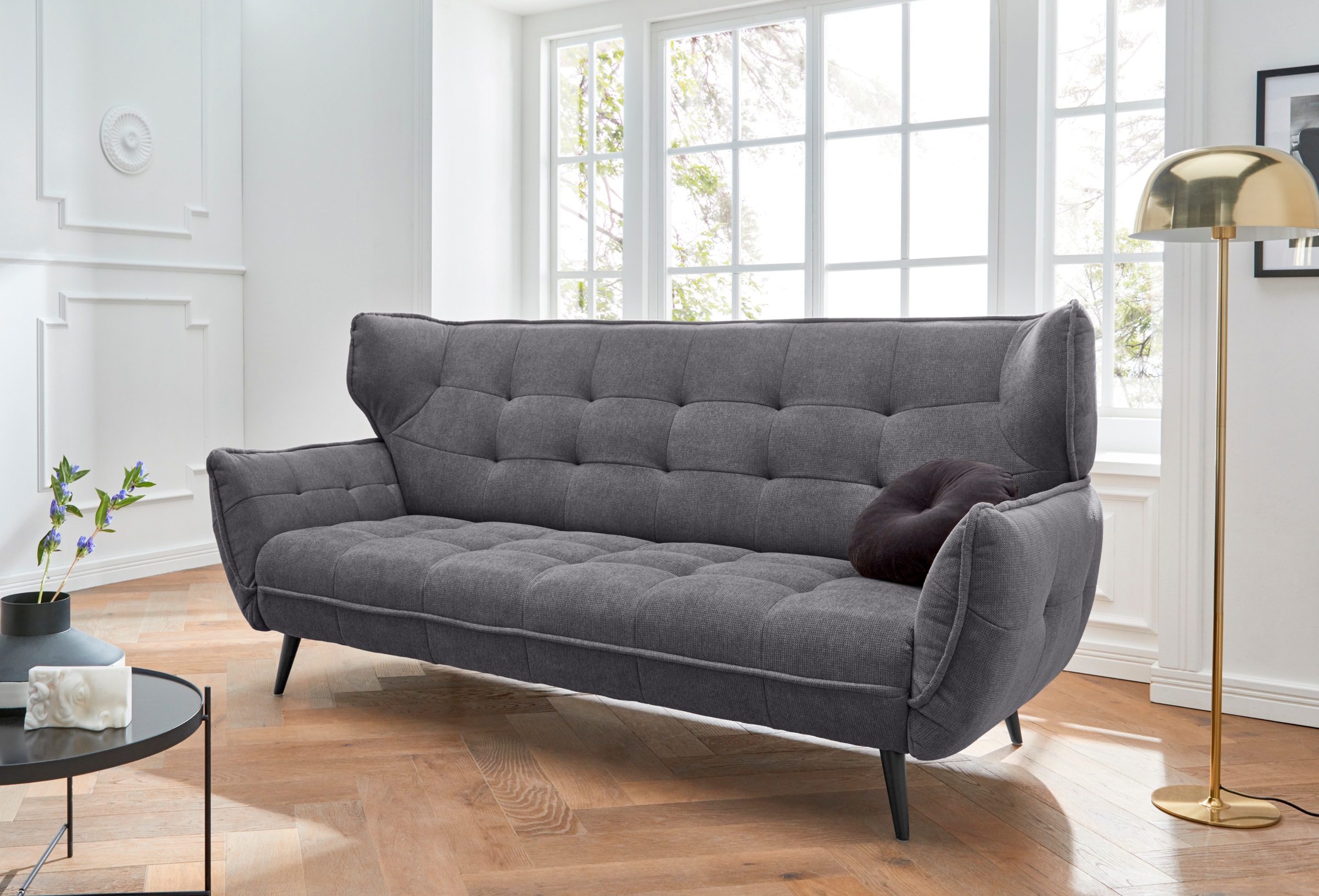 Leonique 3-Sitzer "Ariana", Big-Sofa bzw. stylischer Hochlehner günstig online kaufen