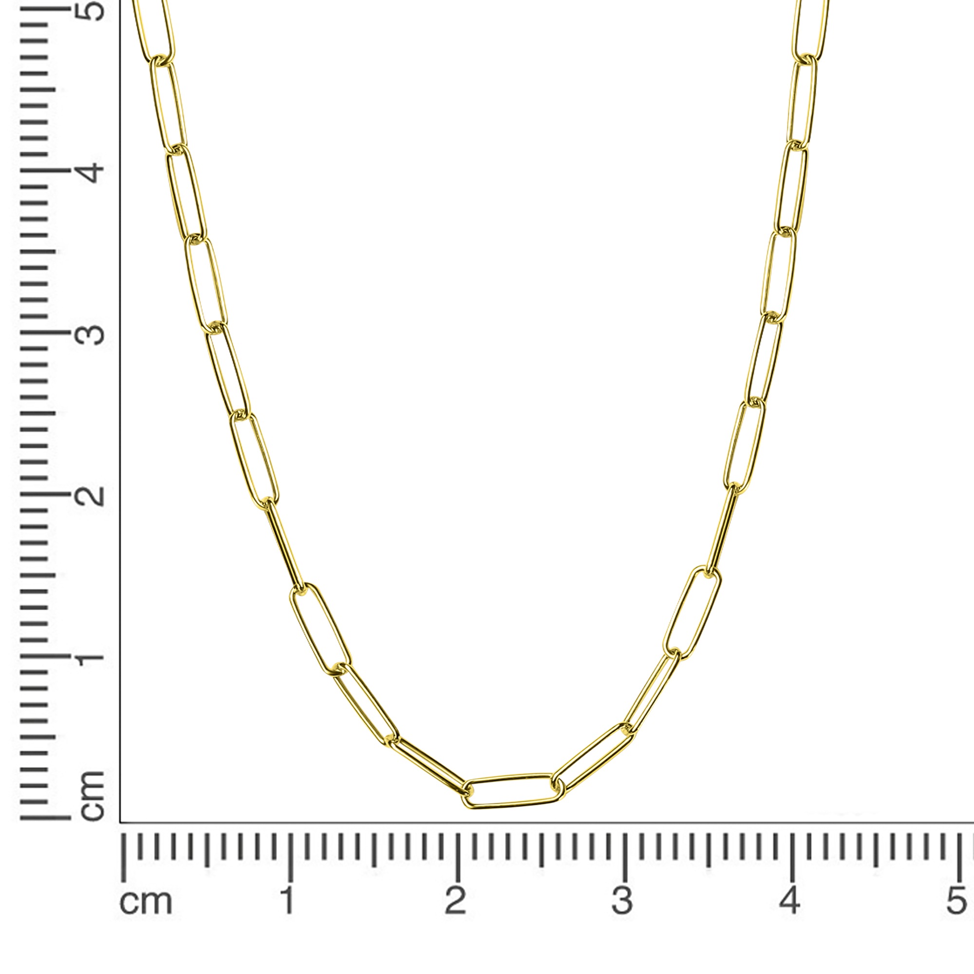 Collierkettchen VIVANCE "925/- Sterlingsilber vergoldet Gliederkette glanz 60 cm", gelb, Halsketten, Damen, 60cm, Silber 925 (Sterlingsilber), L: 60 B: 3,5mm, glänzend, B:3,5mm 3