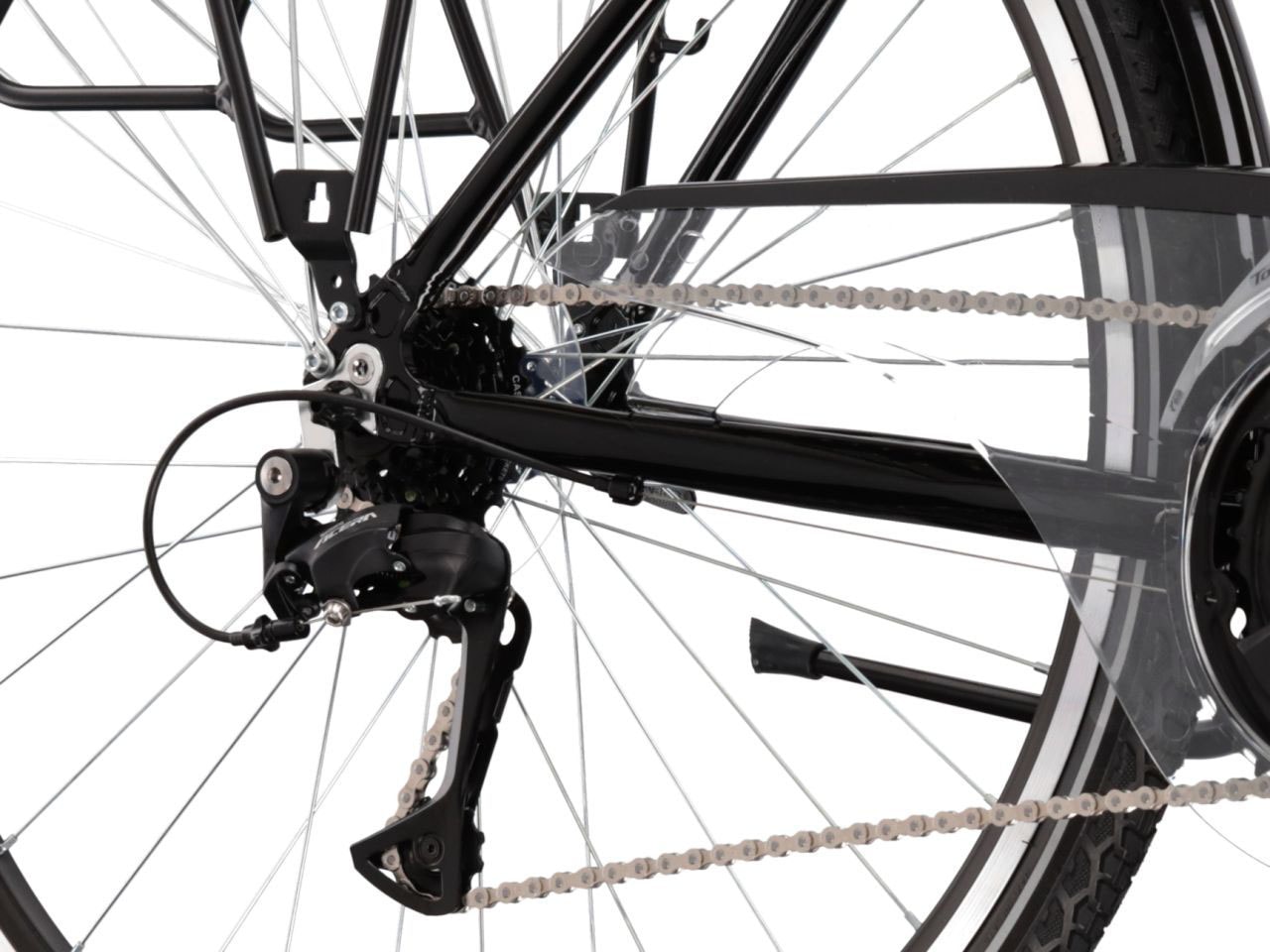 Kross Trekkingrad »Trekkingrad Trans 4.0 schwarz 21 Gänge«, 21 Gang, Shimano, ACERA T3000 Schaltwerk, Kettenschaltung