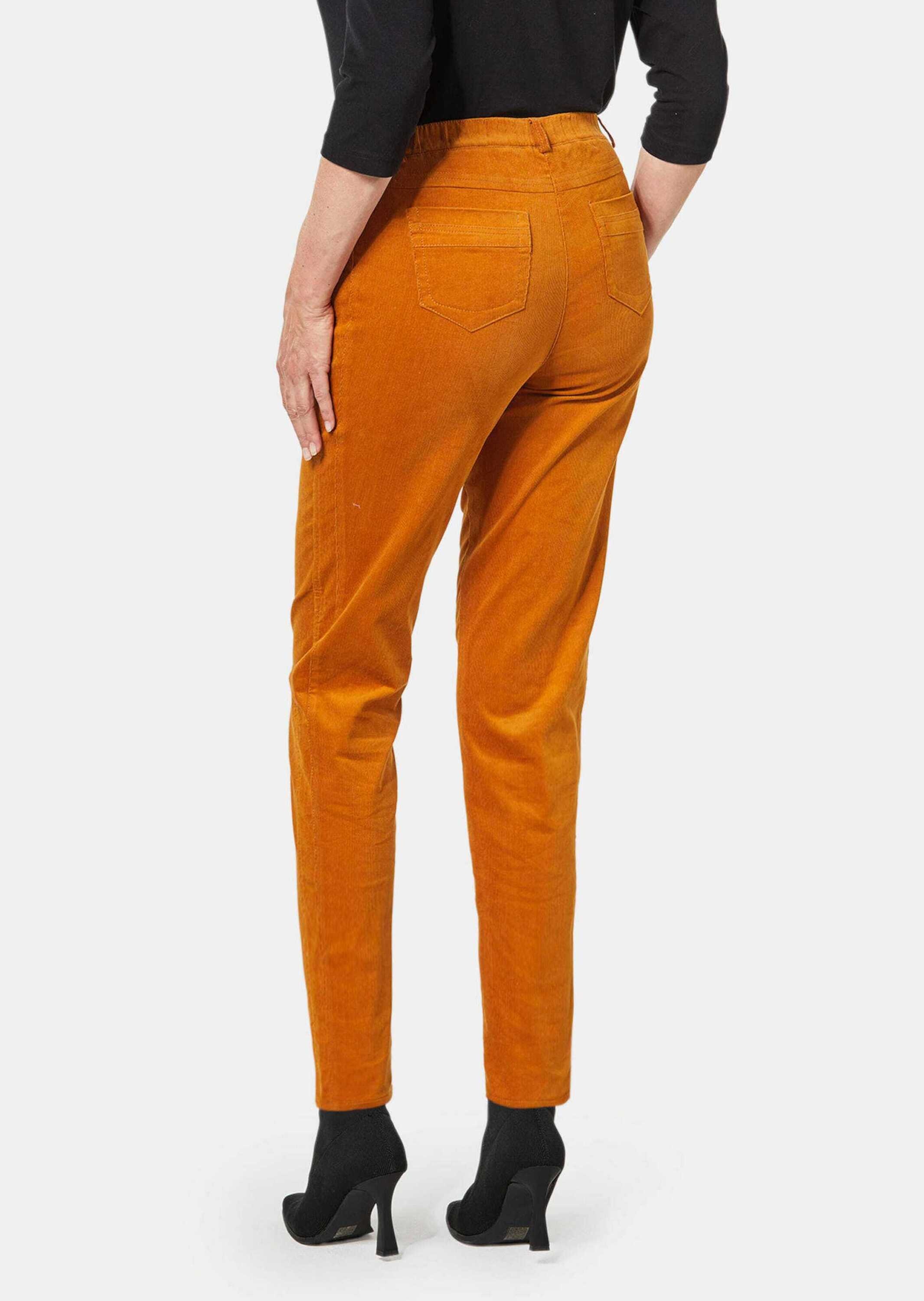 GOLDNER Schlupfhose »Cordhose LOUISA Supersofte Cordhose LOUISA mit aufwendiger Schnittführung«