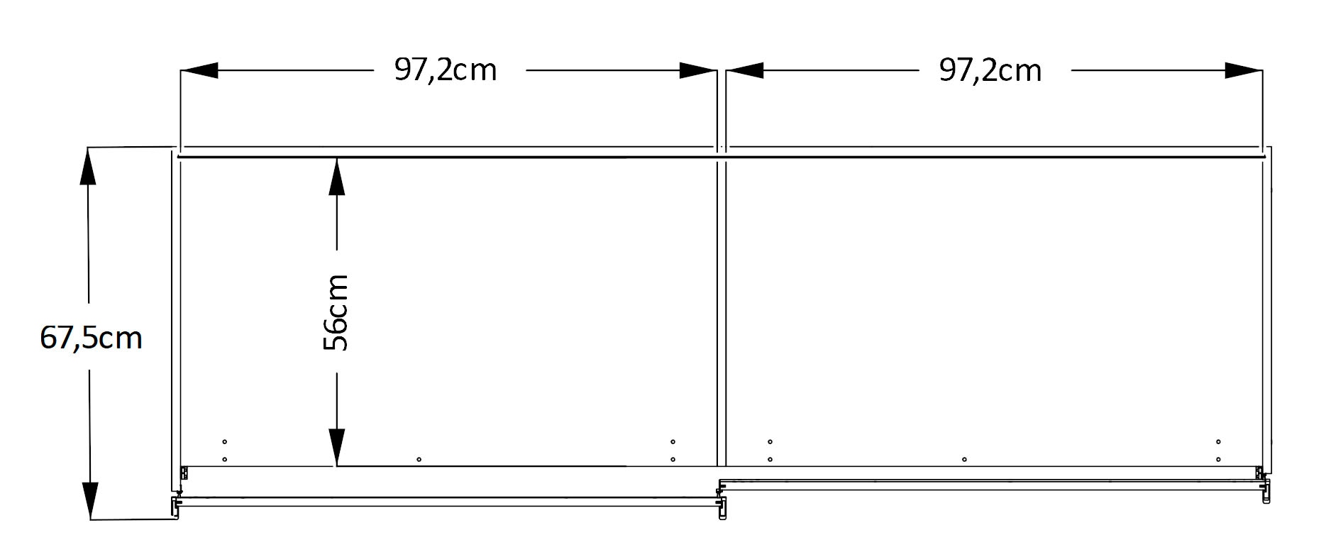 STAUD Schwebetürenschrank »Sinfonie Plus, edles Design in hochwertiger Qualität, Made in Germany«, Mit vier verschiedenen Ausstattungsvarianten