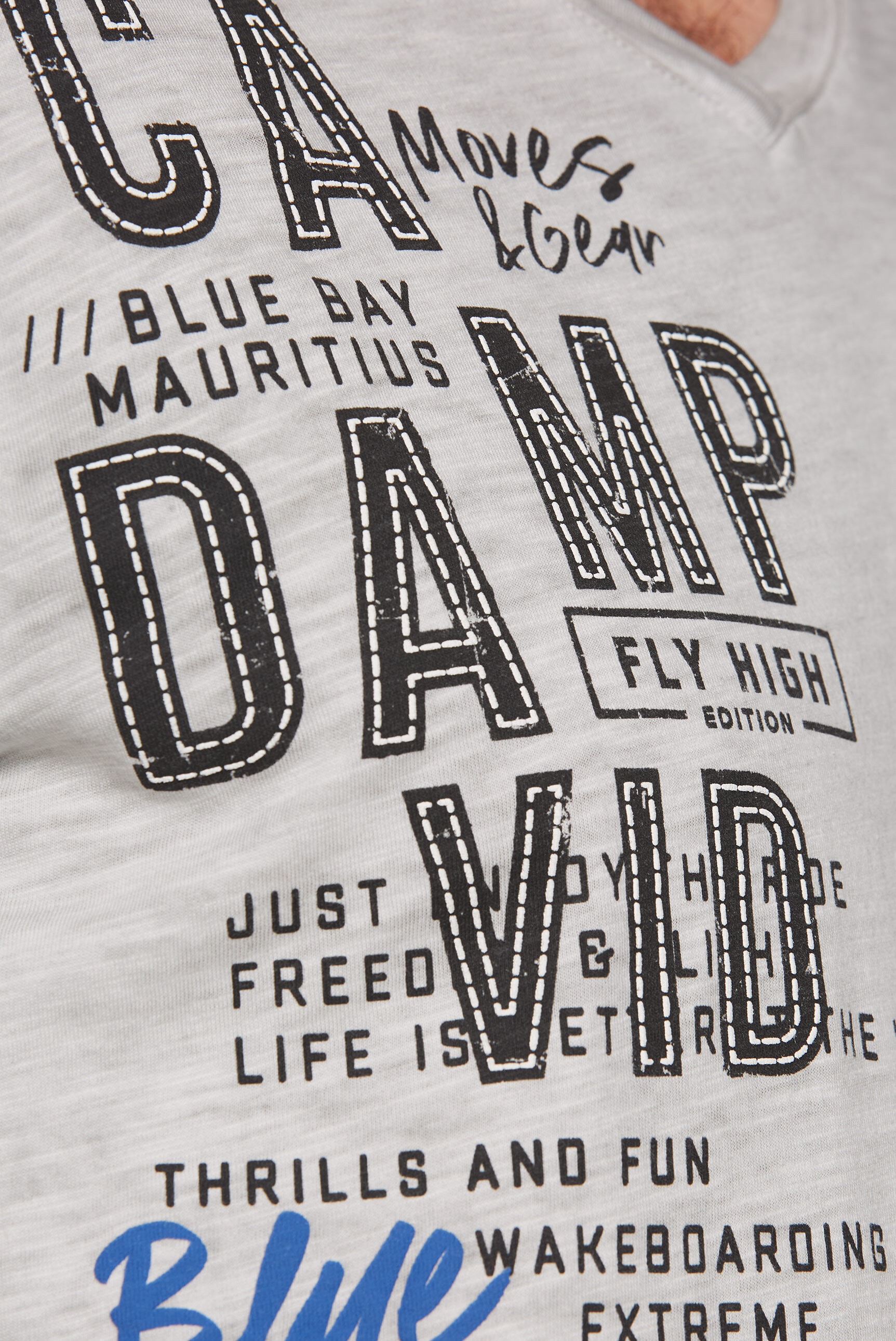 CAMP DAVID V-Shirt, aus Baumwolle