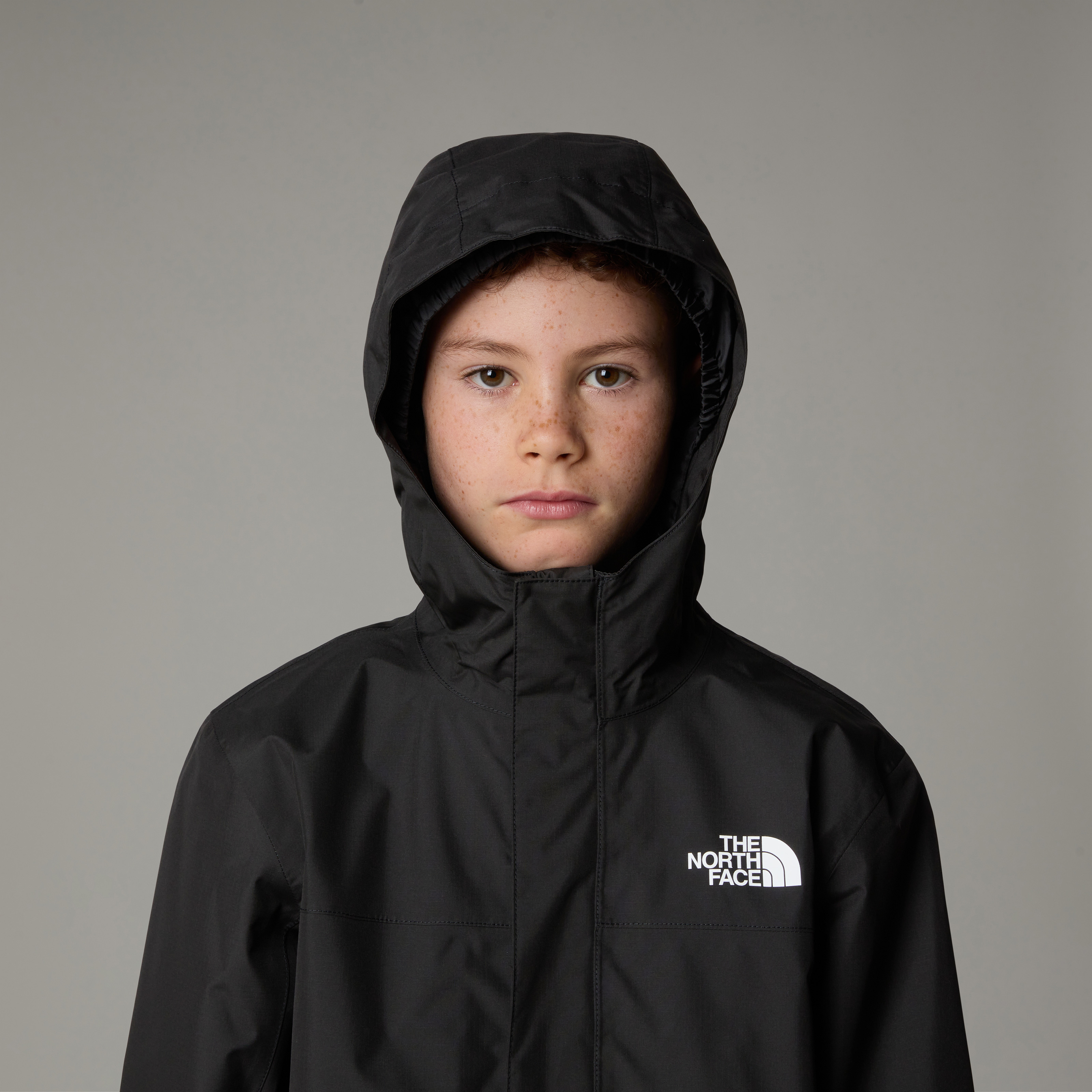 The North Face Regenjacke "ANTORA RAIN JACKET" mit Kapuze mit Kapuze und hochschließendem Kragen, wasserdicht und winddicht