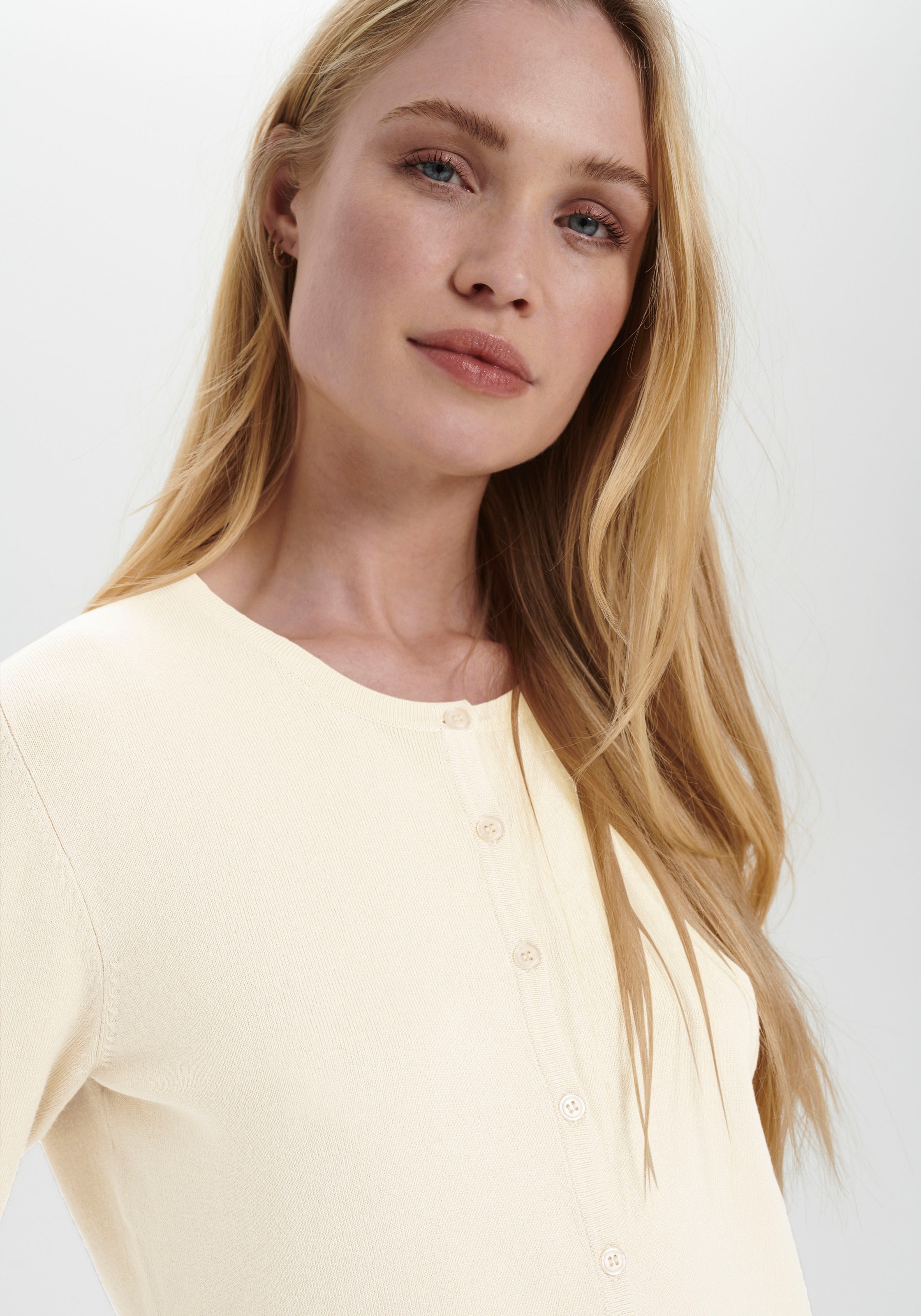 Saint Tropez "A8661, MilaSZ R-Neck Cardigan" Viskose Feinstrick, Classic Fi günstig online kaufen