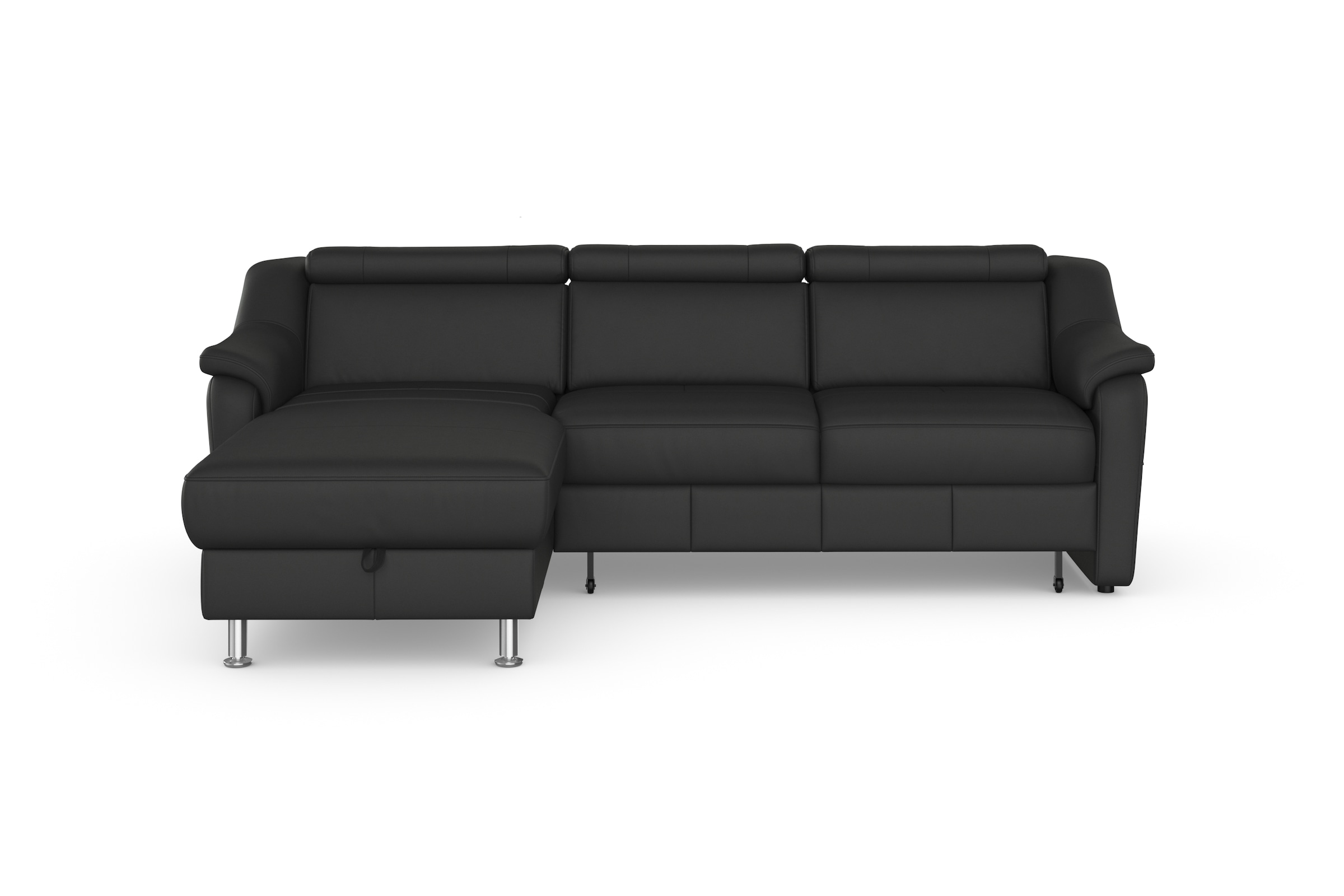 SIT & MORE Freetown L-Form Corner Sofa Black 7
