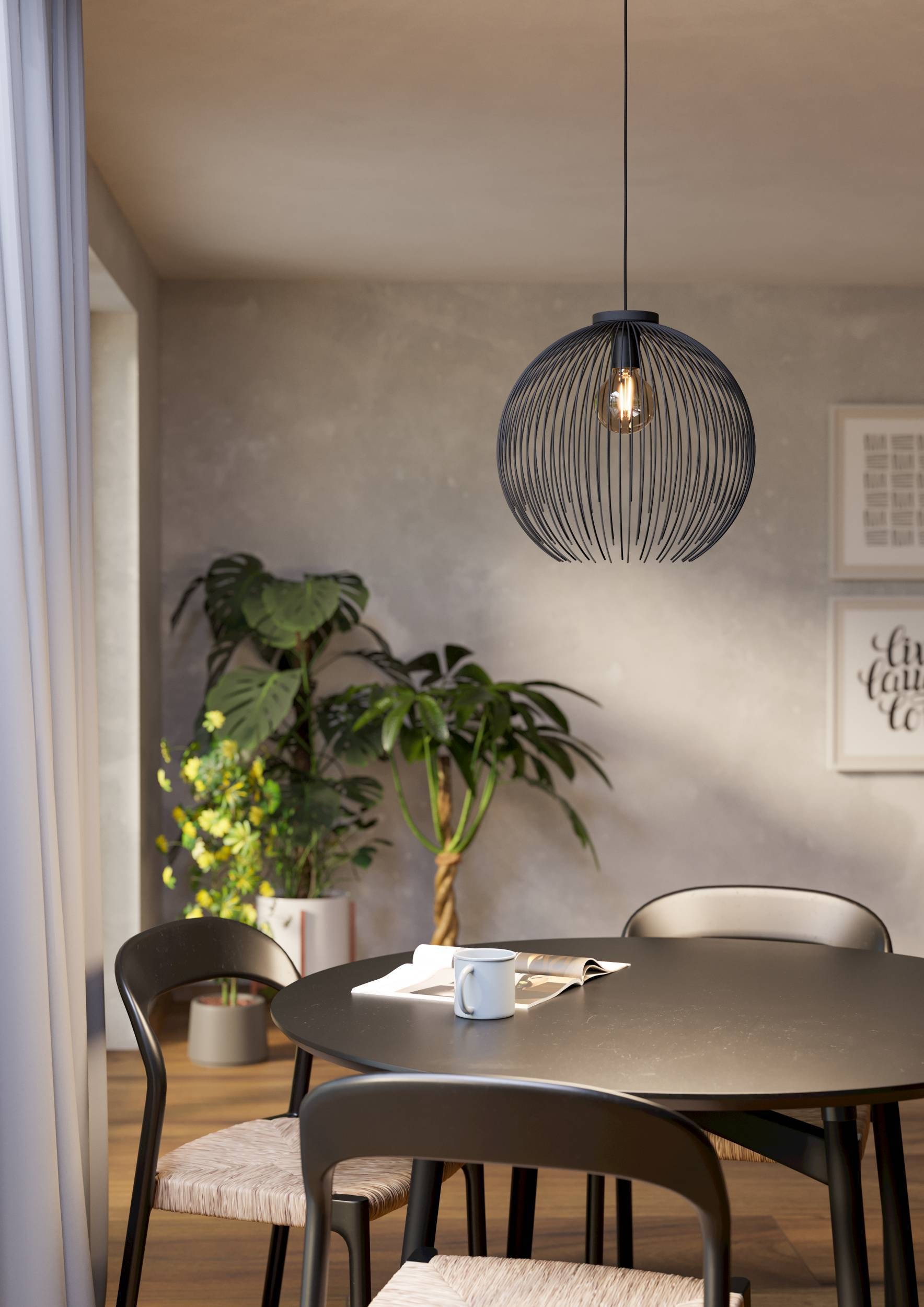 EGLO Hängeleuchte »Venezuela Hängelampe, Pendelleuchte, Esszimmerlampe, Metall, E27« E27 1 Stk.