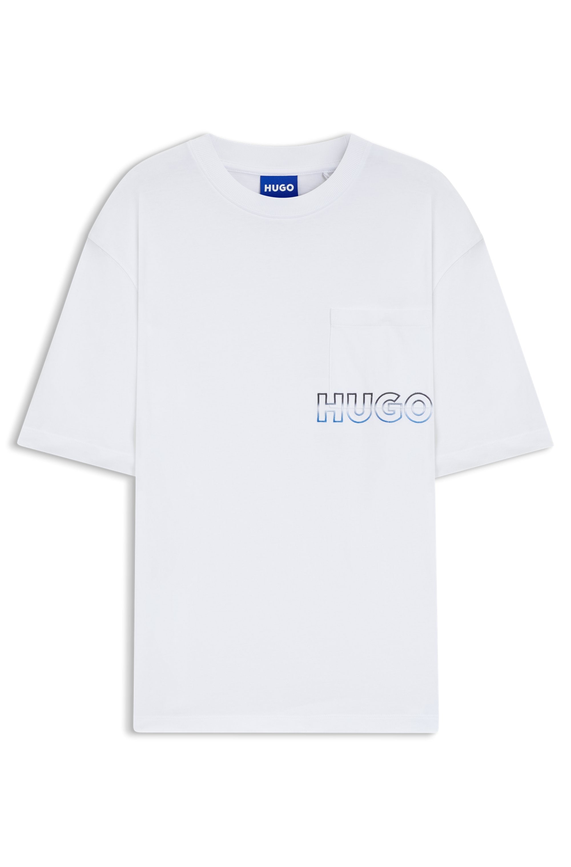 HUGO Blue T-Shirt »Nogoste«, Rundhalsausschnitt, regular fit, Brusttasche