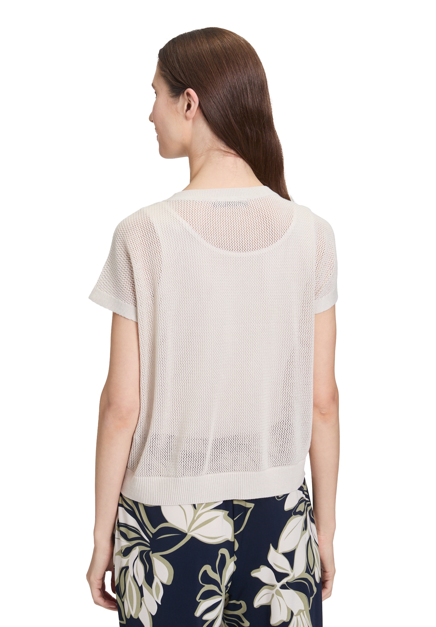 Betty Barclay Stricktop »Betty Barclay Lochstrick-Pullover ohne Arm«