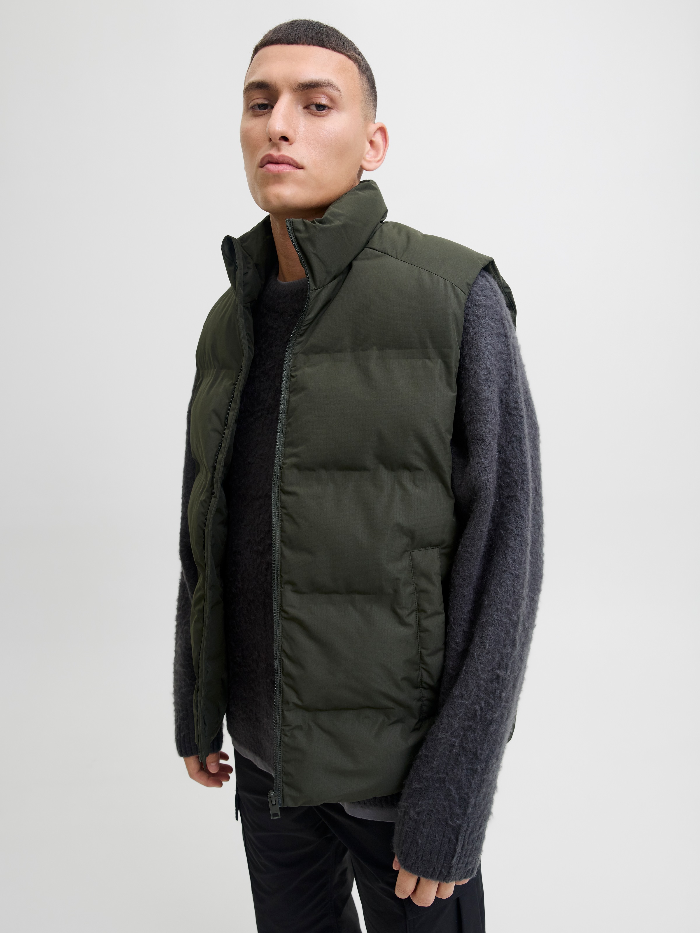 Jack & Jones Steppweste "JJESOHO BODYWARMER COLLAR SN" günstig online kaufen