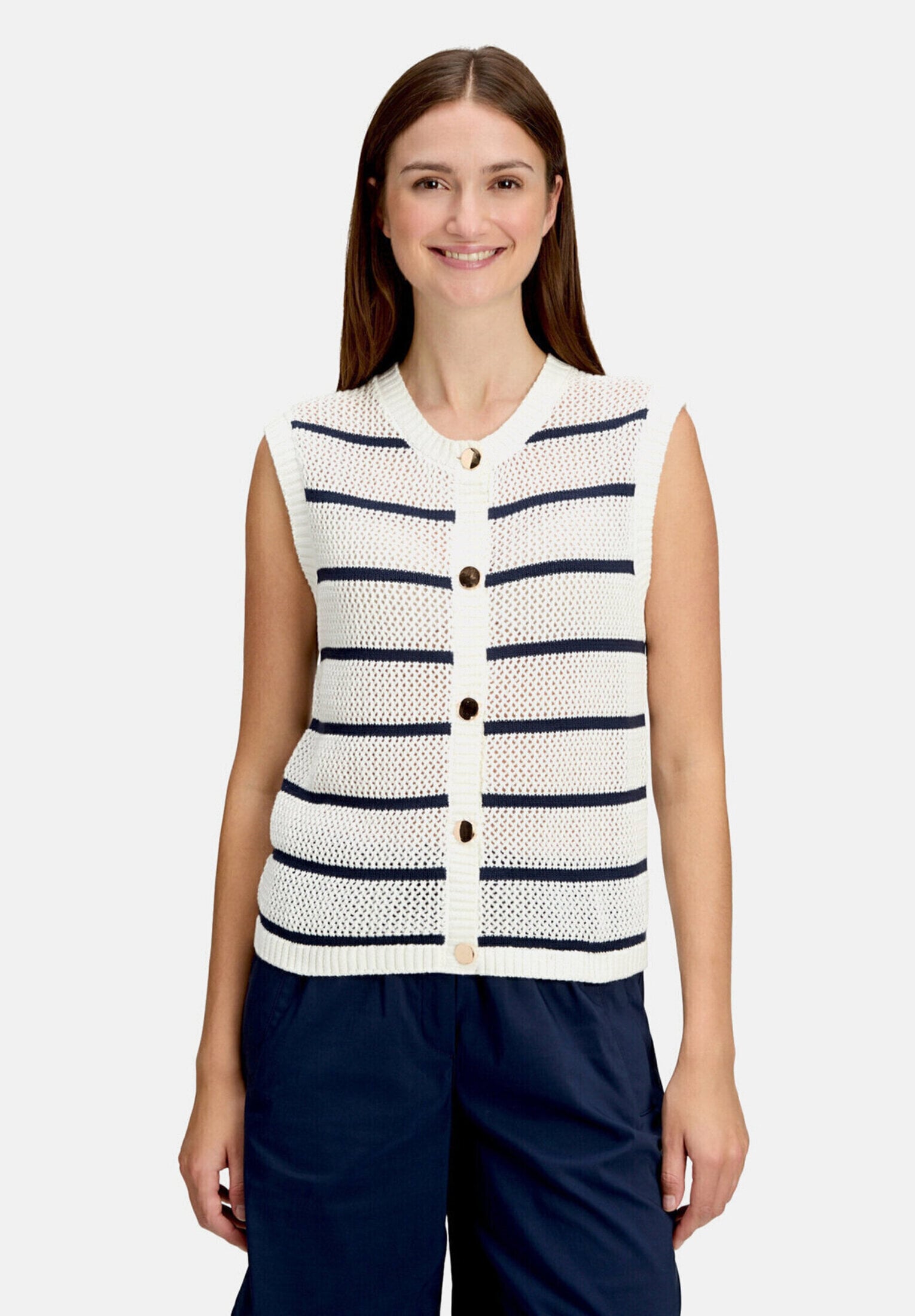 Betty&Co Strickjacke »Damen mit Lochmuster« 1 tlg.