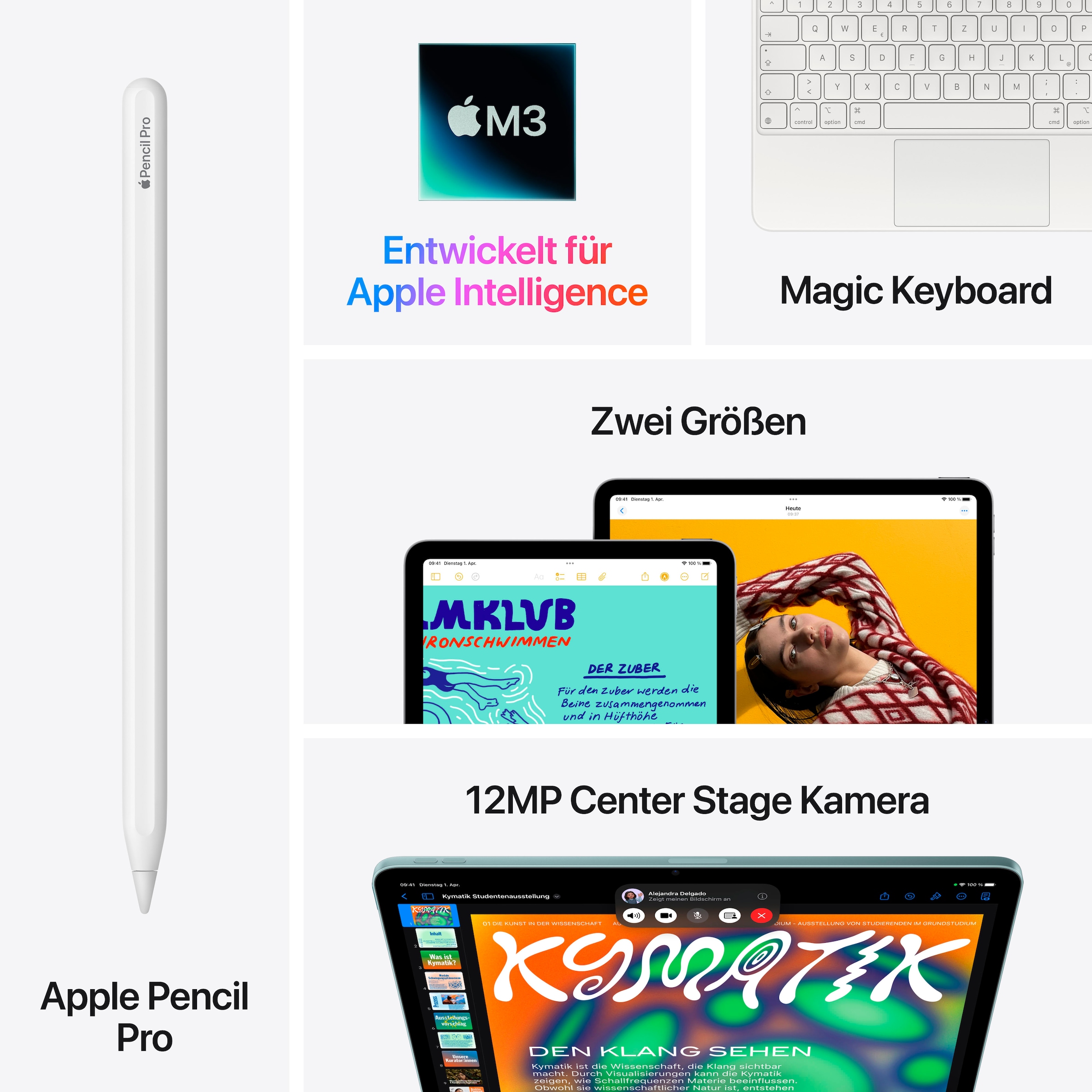 Apple Tablet »11" iPad Air Wi-Fi (2025)«, (27,59 cm / 10,86 Zoll), iPadOS,)