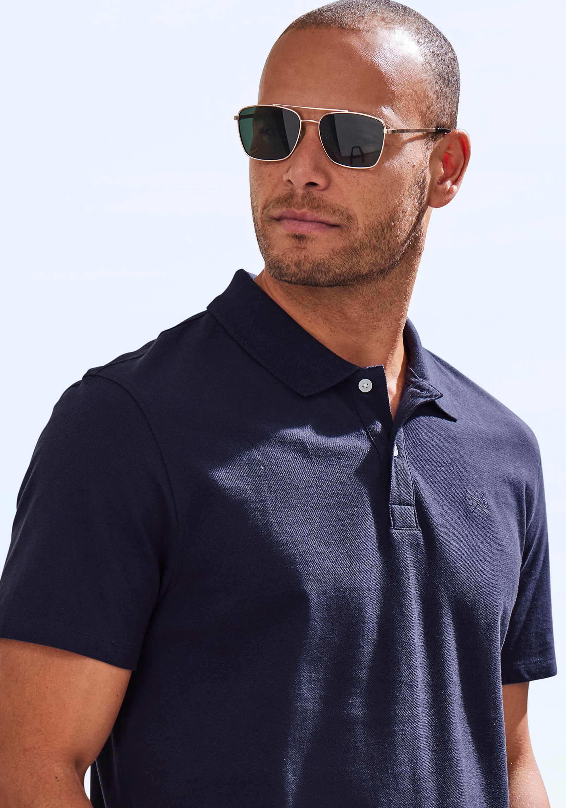John Devin Poloshirt, mit dezenter- hochwertiger Logostickerei