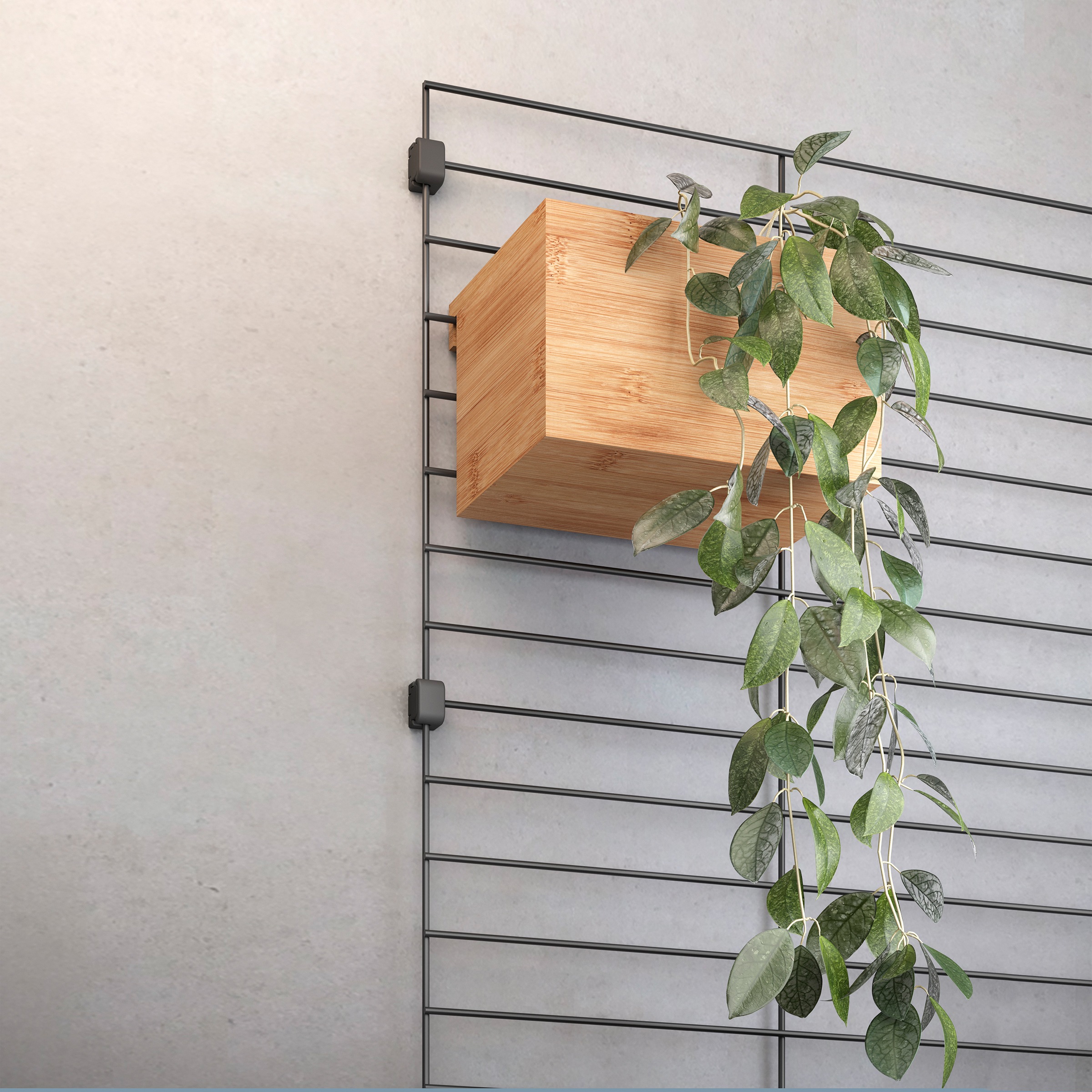 Thumbnail - Metaltex Organizer "Mural line" Aufbewahrungsbox, Bambuss groß