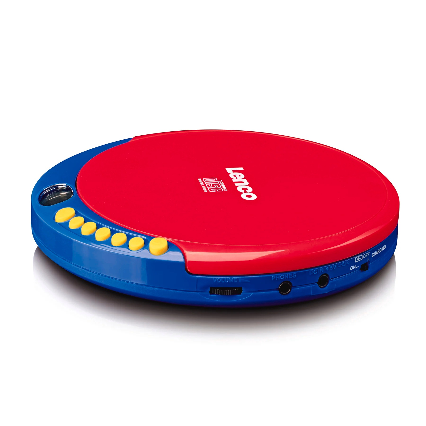 Lenco CD-Player »CD-021KIDS Portabler Kids CD-Player Ladefunktion Akku«