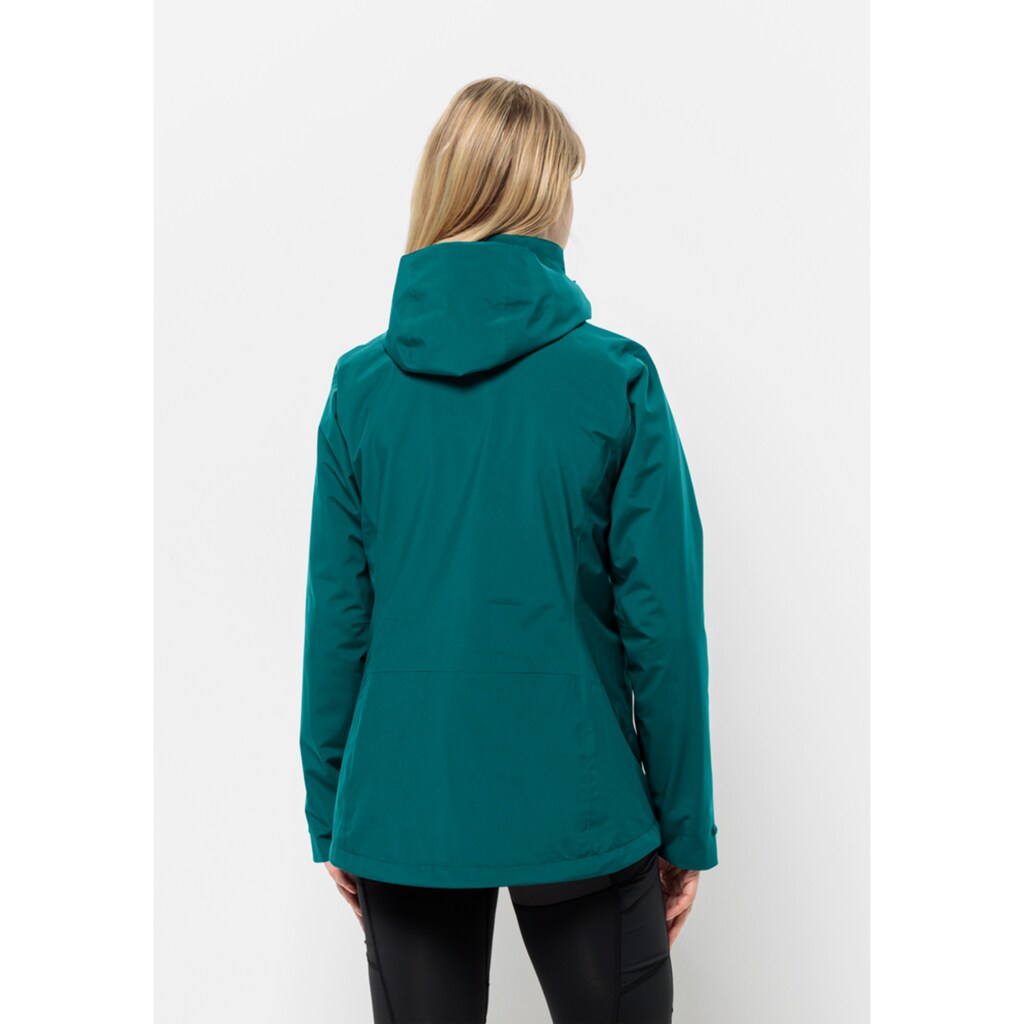 Jack Wolfskin 3-in-1-Funktionsjacke »LUNTAL 3IN1 JKT W«, mit Kapuze