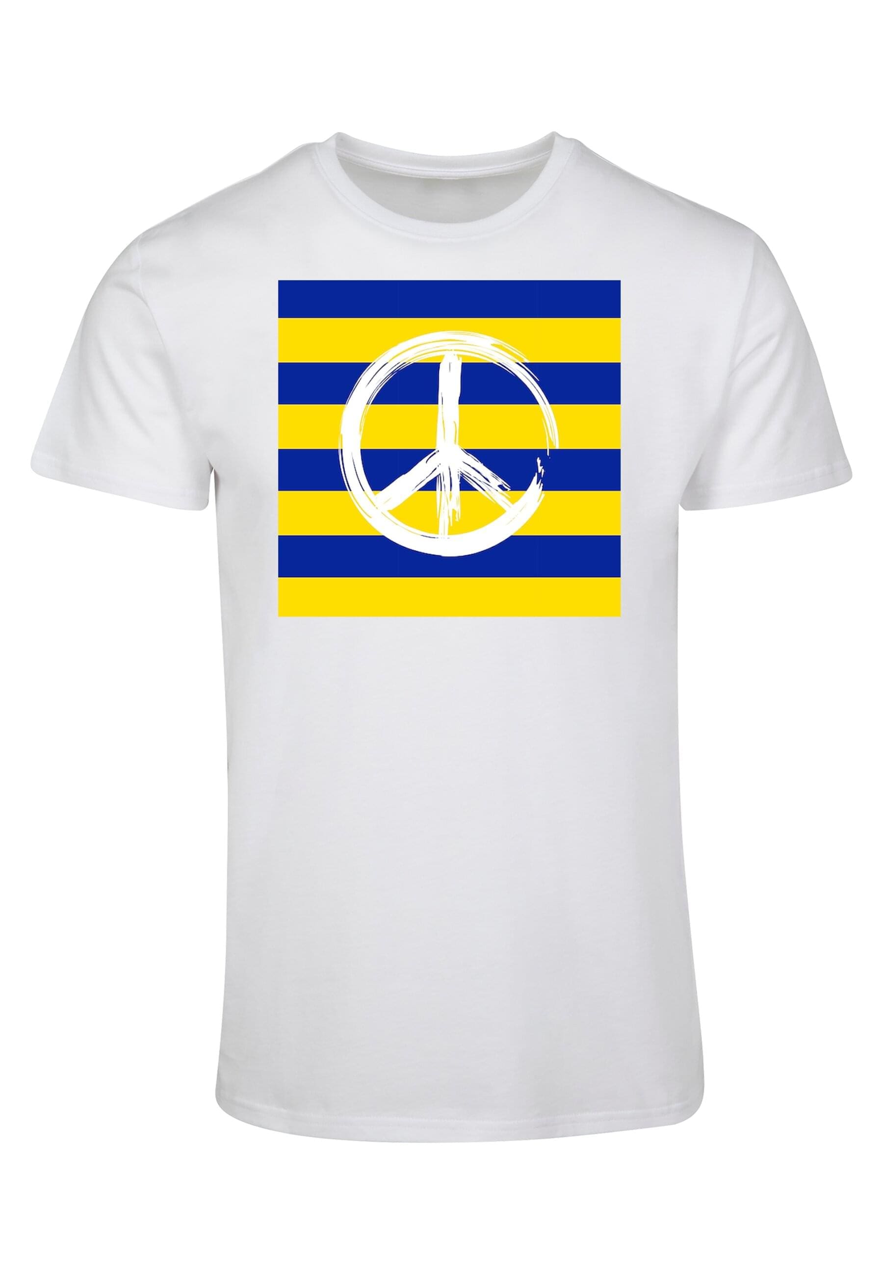 T-Shirt »Merchcode Herren Peace - Stripe Peace Basic T-Shirt«, (1 tlg.)