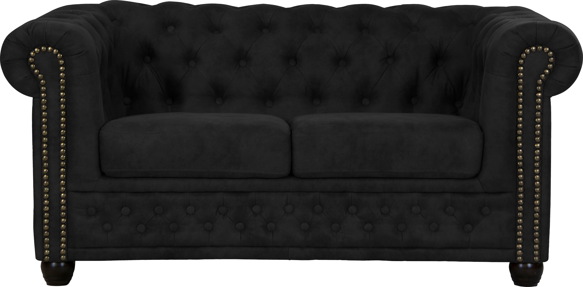 Home affaire Chesterfield-Sofa "Rysum", Chesterfield-Optik, in 2 Bezugsqualitäten