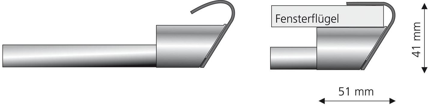 Thumbnail - Liedeco Scheibenstange Ø 12 mm 1 läufig-läufig ausziehbar