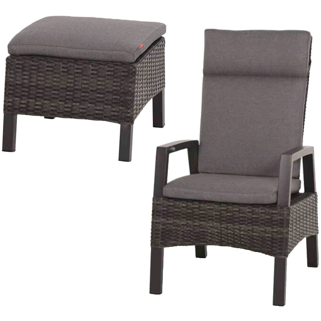 Siena Garden Gartenlounge-Sessel »Taranto«, (Set, 4 St.)