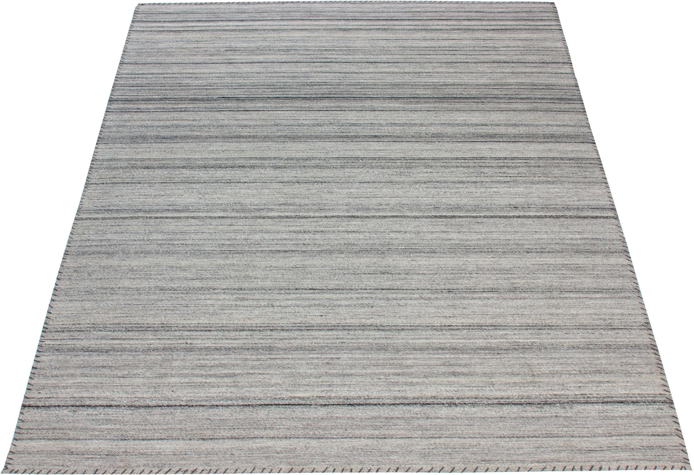 Teppich MY HOME "Milena" Gr. 6, bunt (grau, multi), B:200cm H:6mm L:290cm, Baumwolle, Kunstfaser, Wolle, Teppiche, Teppich, auch passendes Sitzkissen erhältlich, Wohnzimmer 3