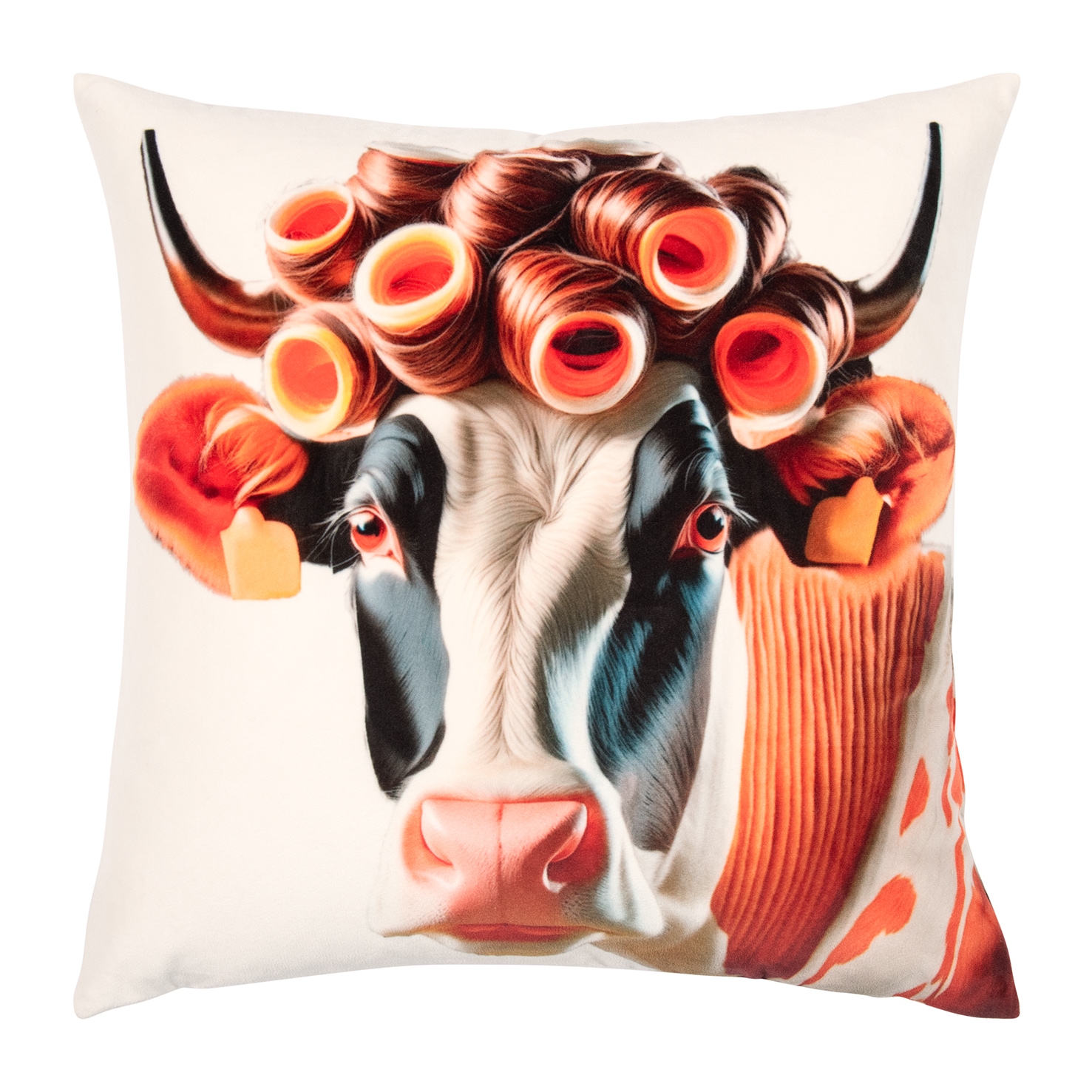 PAD Dekokissen "FARM" Made in Europe, Kissenhülle ohne Füllung, Motiv Kuh, 1 Stück