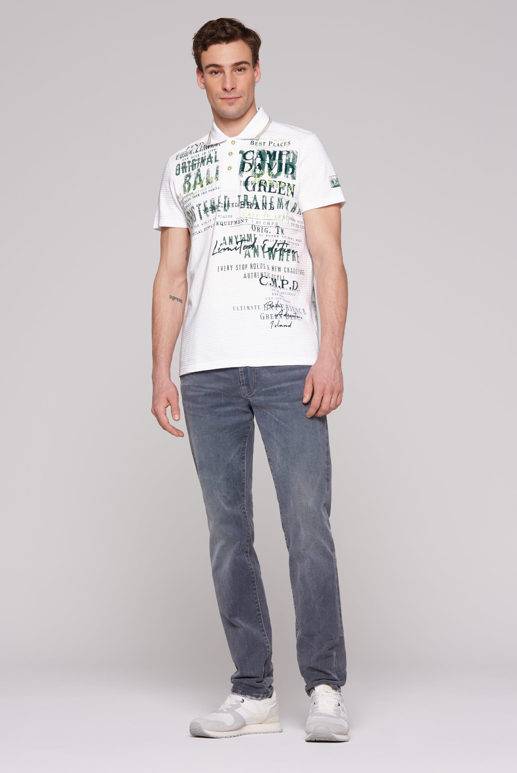 CAMP DAVID Poloshirt, aus Baumwolle