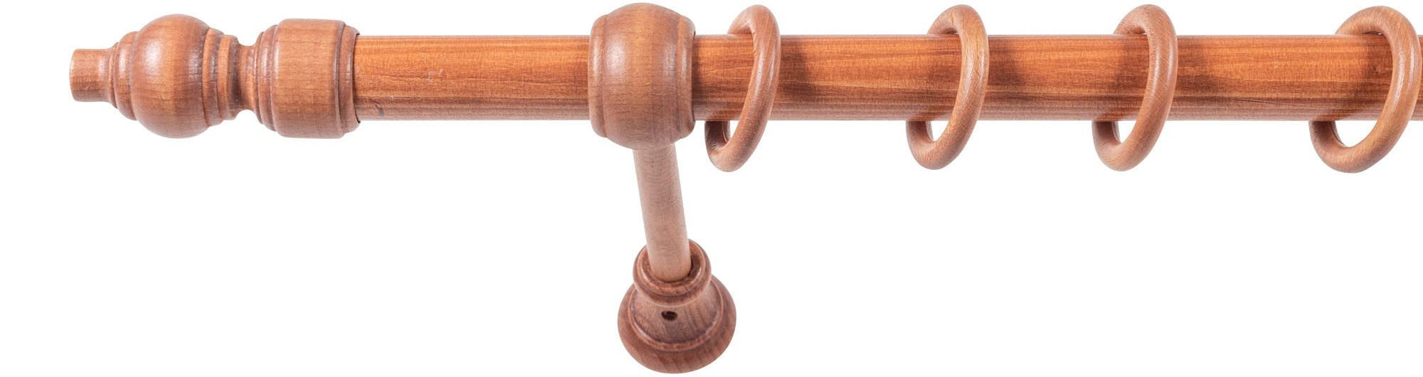 Thumbnail - SN DECO GROUP Gardinenstange "Filigrano" 1 läufig-läufig Fixmaß 28 mm, Holz, verschiedene Längen und Farben, Komplettset