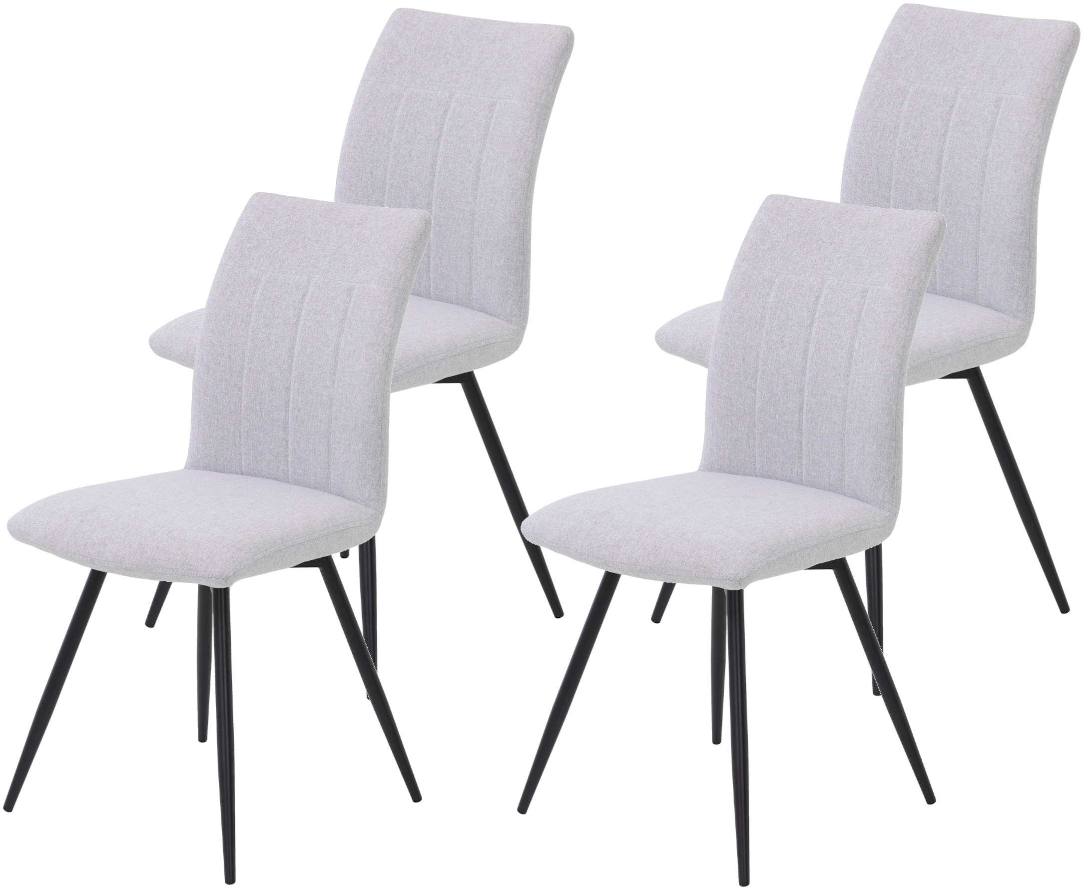HELA Drehstuhl "Vierfußstuhl RIO", (Set), 4 St., Webstoff, Esszimmerstuhl, günstig online kaufen
