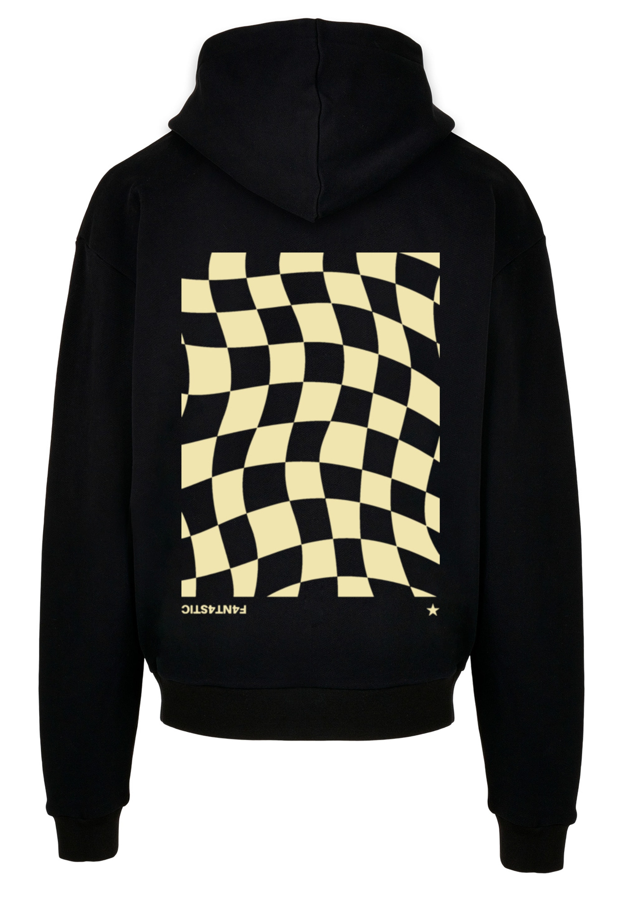 F4NT4STIC Kapuzenpullover »Wavy Schach Muster«, Print