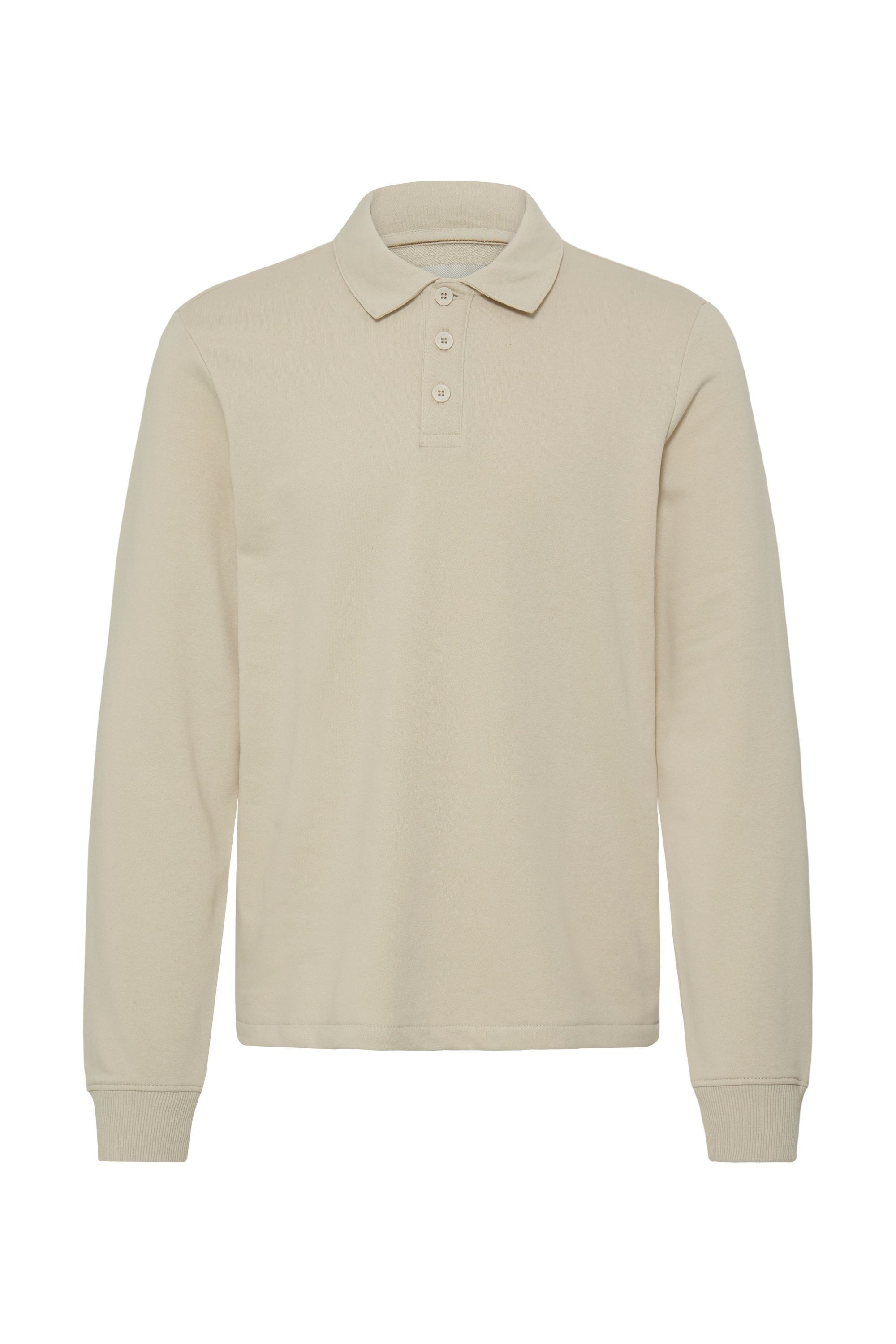 Blend Longpullover »BHKane« Moderner Sweat-Pullover mit Polokragen und Knopfleiste