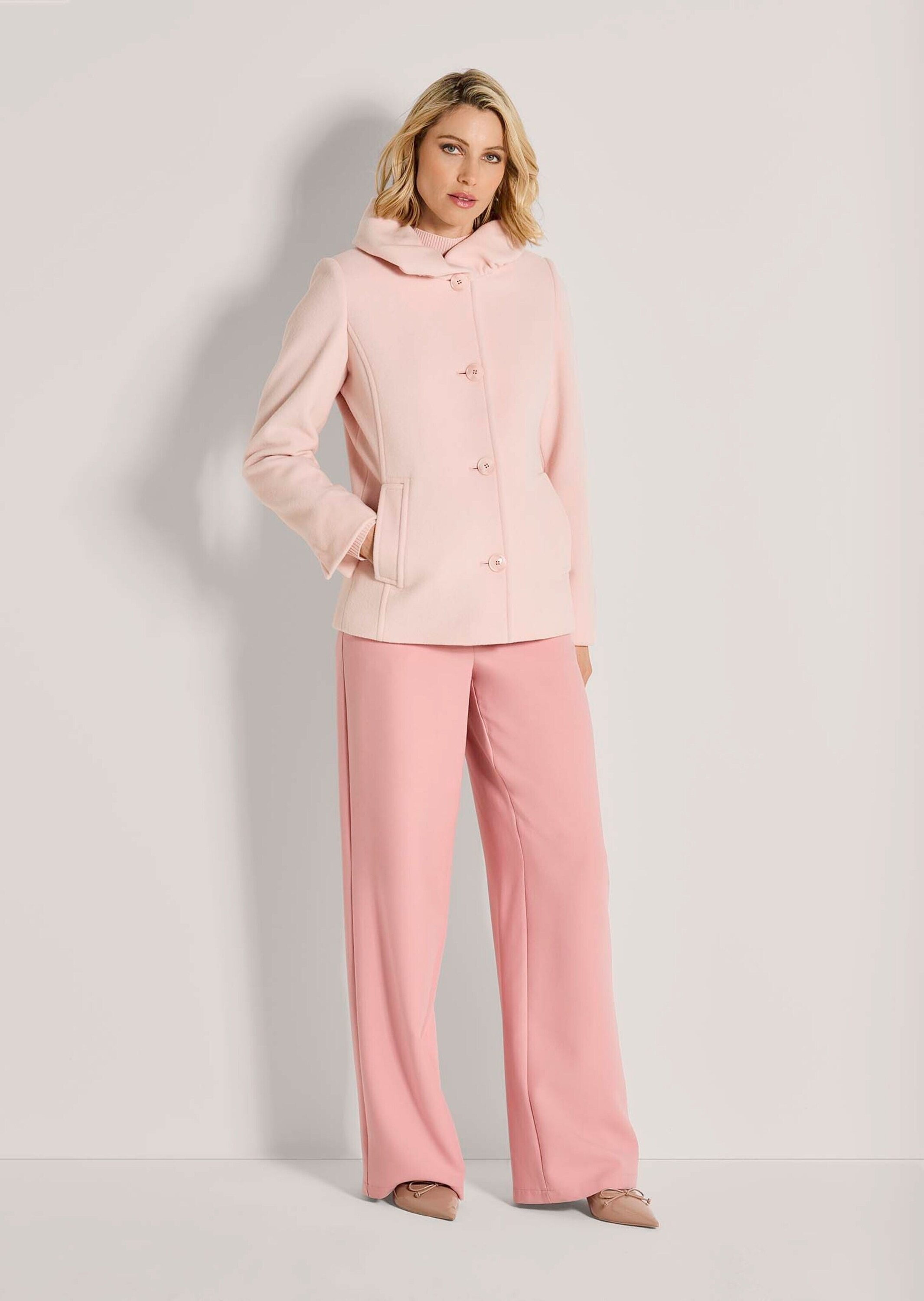 MADELEINE Kurzjacke "Wollmantel Eleganter Einreiher mit modischem Schalkrag günstig online kaufen