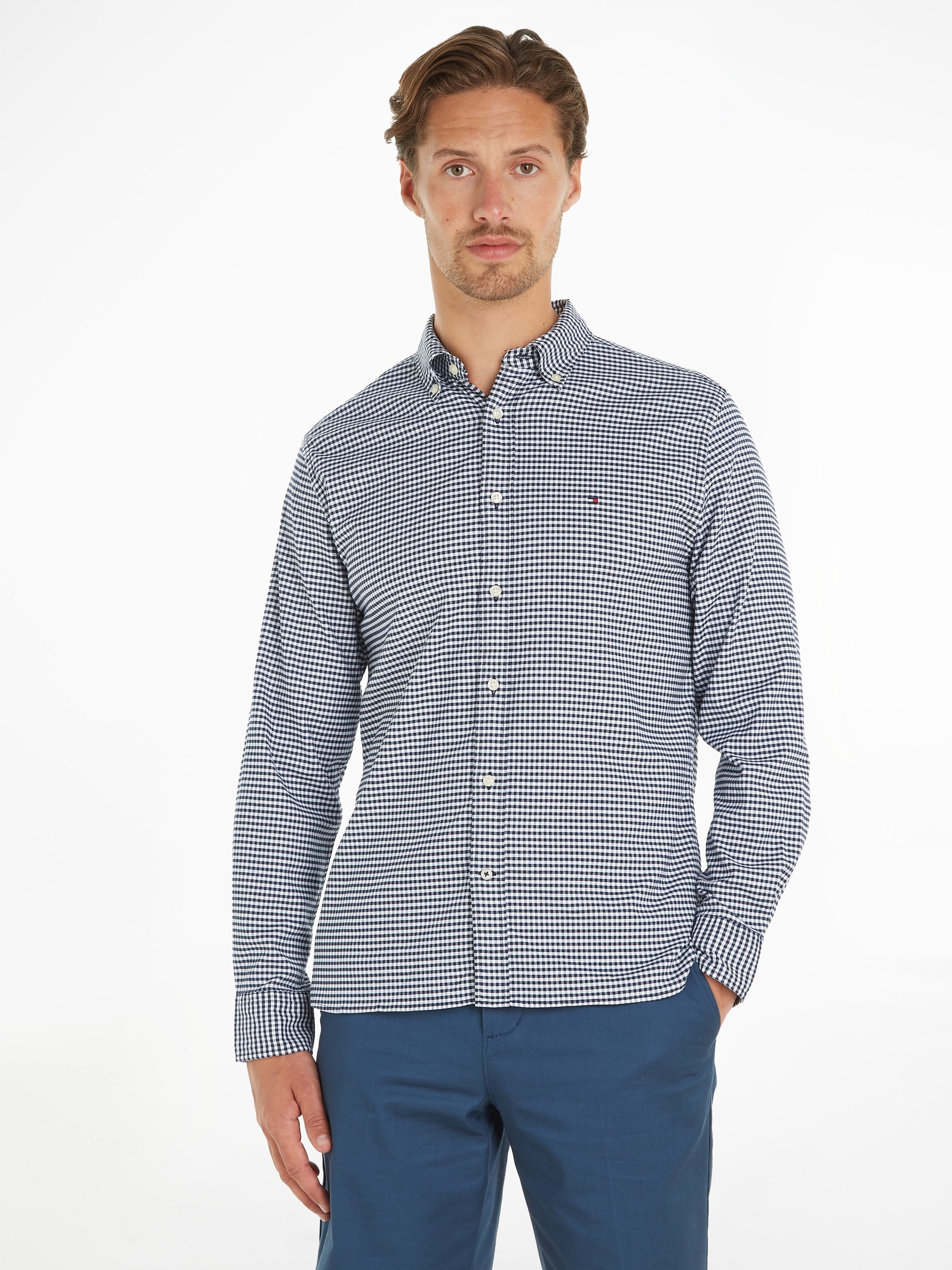 Tommy Hilfiger Langarmhemd "1985 OXFORD GINGHAM RF SHIRT" günstig online kaufen