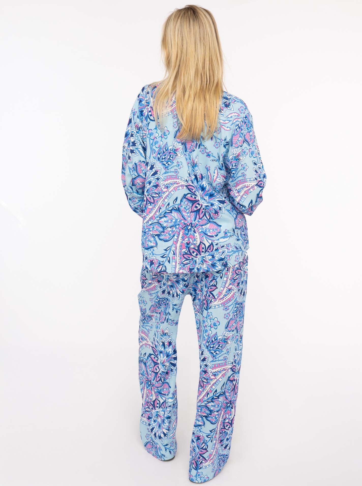 Zwillingsherz Shirtbluse »"Happy Paisley"«, mit blauem Paisley Muster