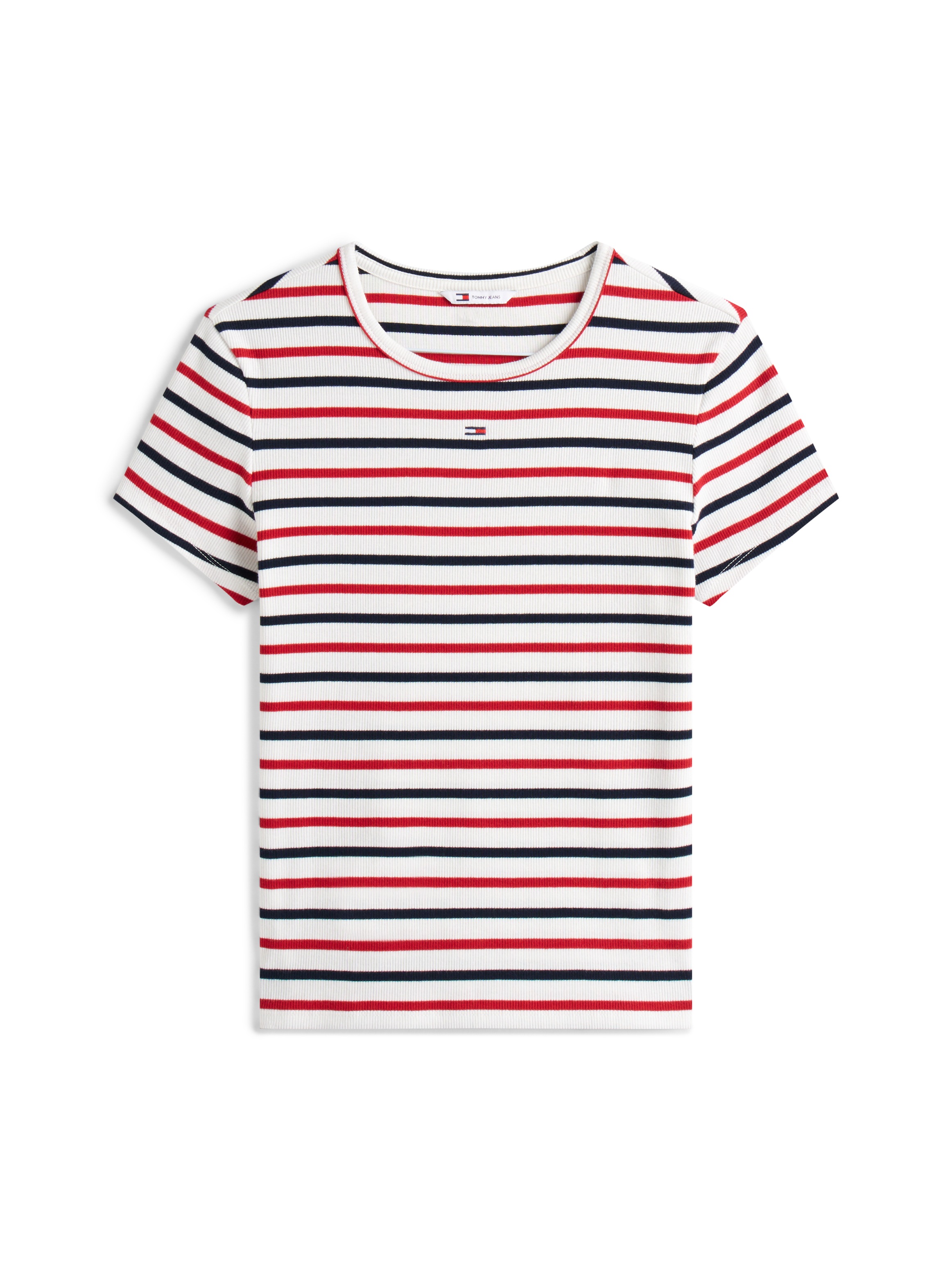 Thumbnail - Tommy Jeans T-Shirt "TJW SLIM ESSENTIAL RIB SS", mit gerippter Struktur