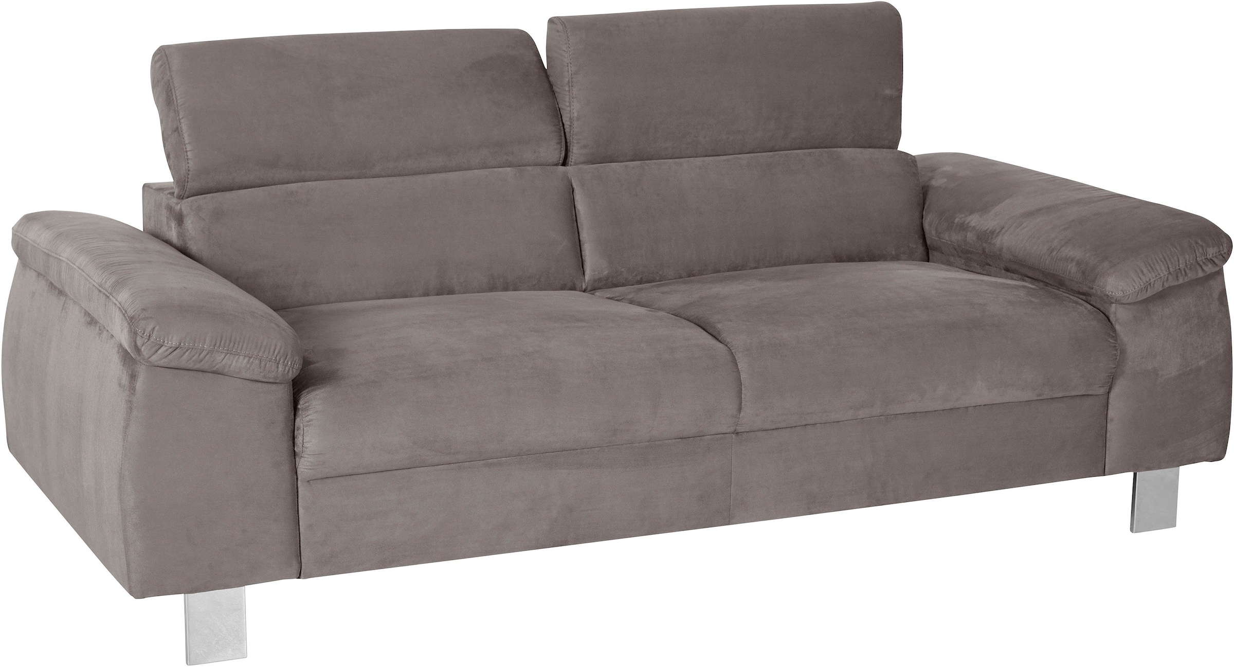 COTTA Polstergarnitur »Komaris, B: 193 bzw. 100 cm« Set,  Set: 3er-Sofa & Hocker, mit Kopfteilverstellung