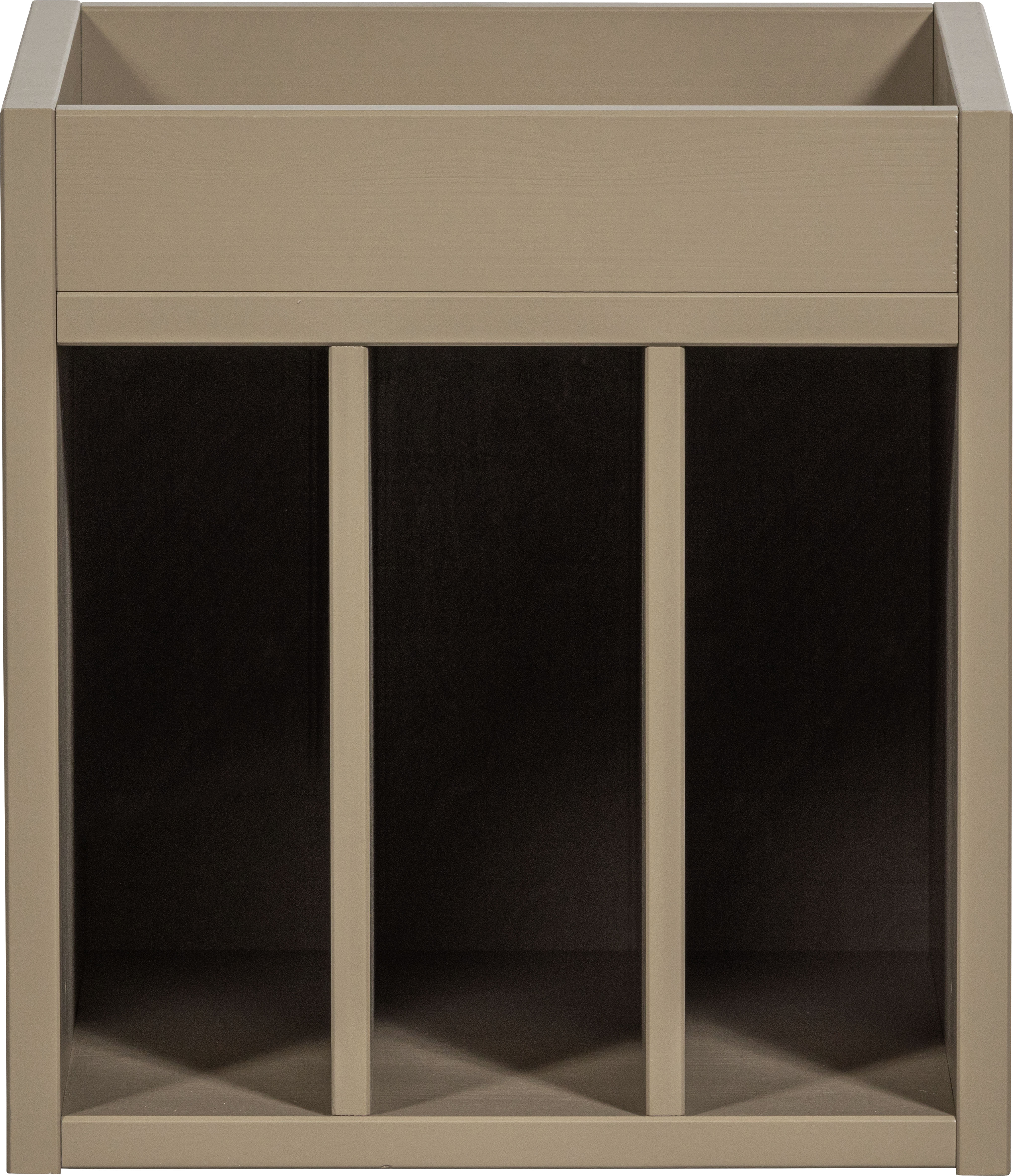 WOOOD Regal "Turner FSC-Kiefernholz Schutzlackierte Oberfläche, B44 x T44 x H47 cm" Tragkraft 35 kg, fur Schallplatten und Plattenspieler, Pfleigleicht