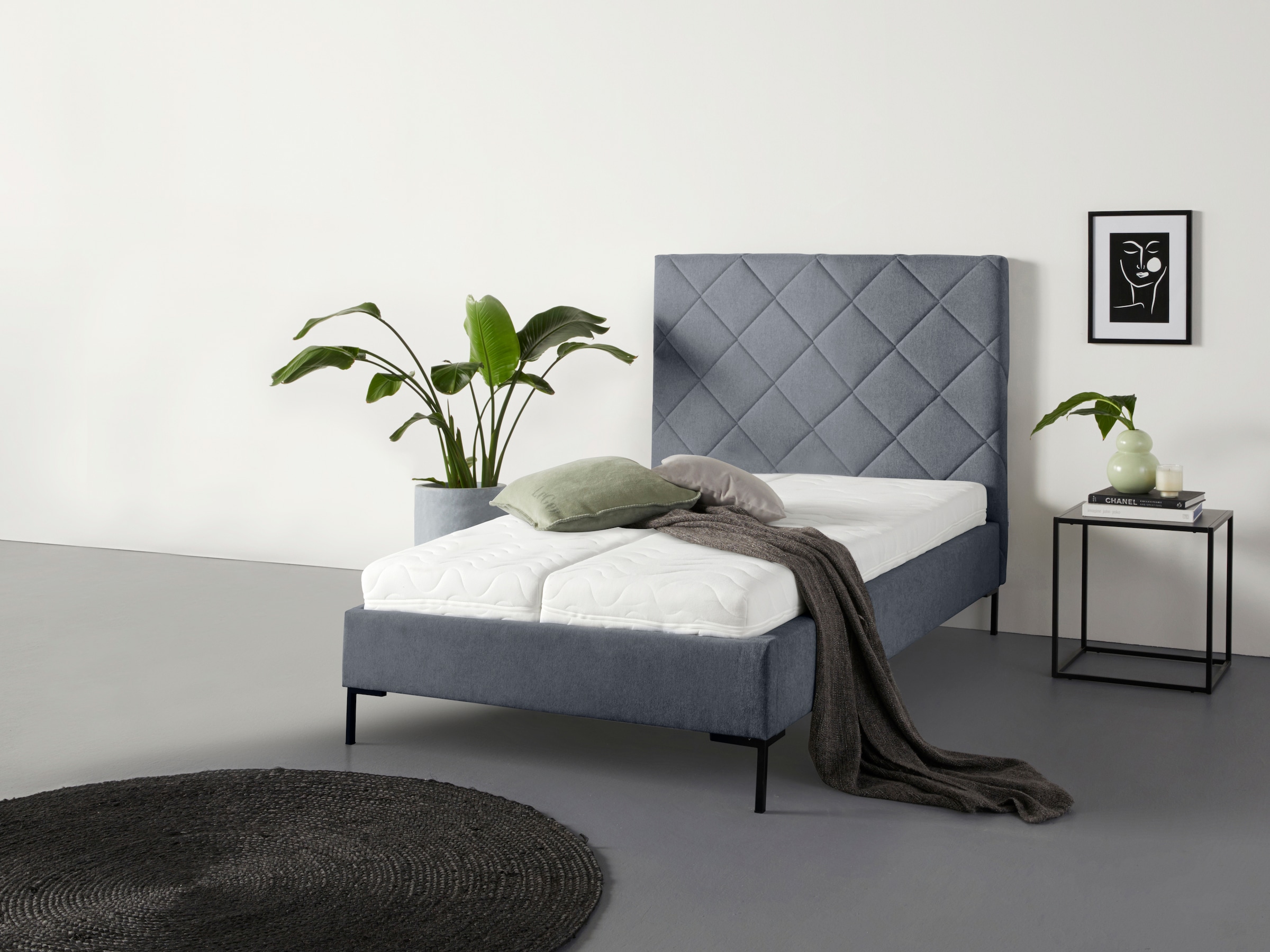 Guido Maria Kretschmer Home&Living Polsterbett »Charlott«, Modernes Polsterbett mit oder ohne Lattenrost