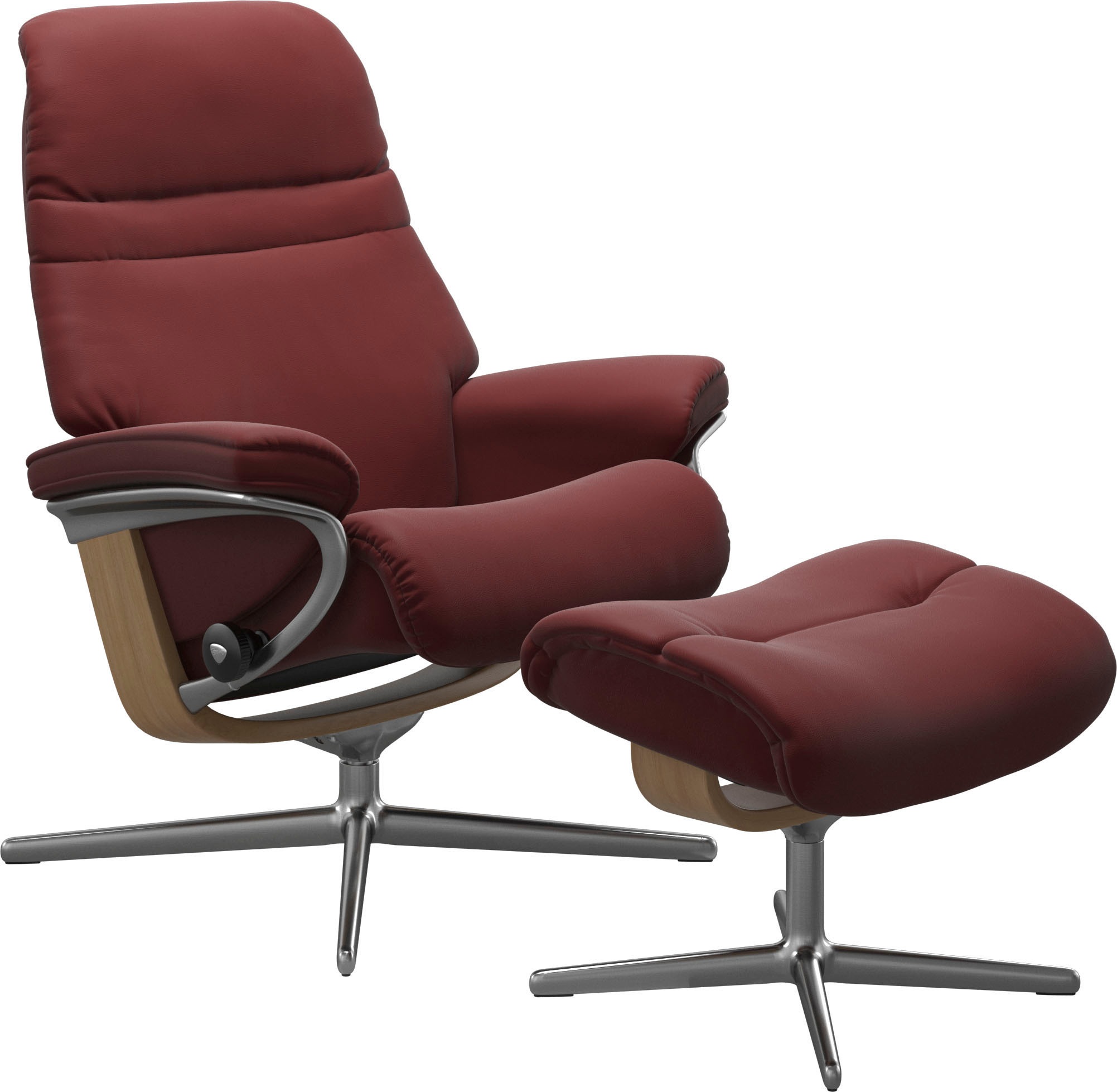 Stressless® Fußhocker »Sunrise«, mit Cross Base, Größe S, M & L, Holzakzent Eiche