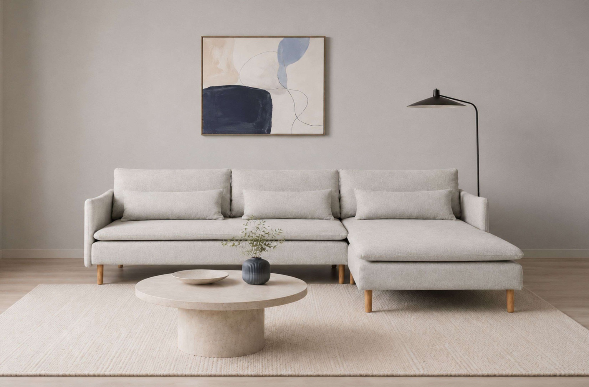 OTTO home Ecksofa »Syllas, Polsterecke, Sofa, hochwertige Verarbeitung« L-Form, mit Taschenfederkern, B: 298 cm, FSC®