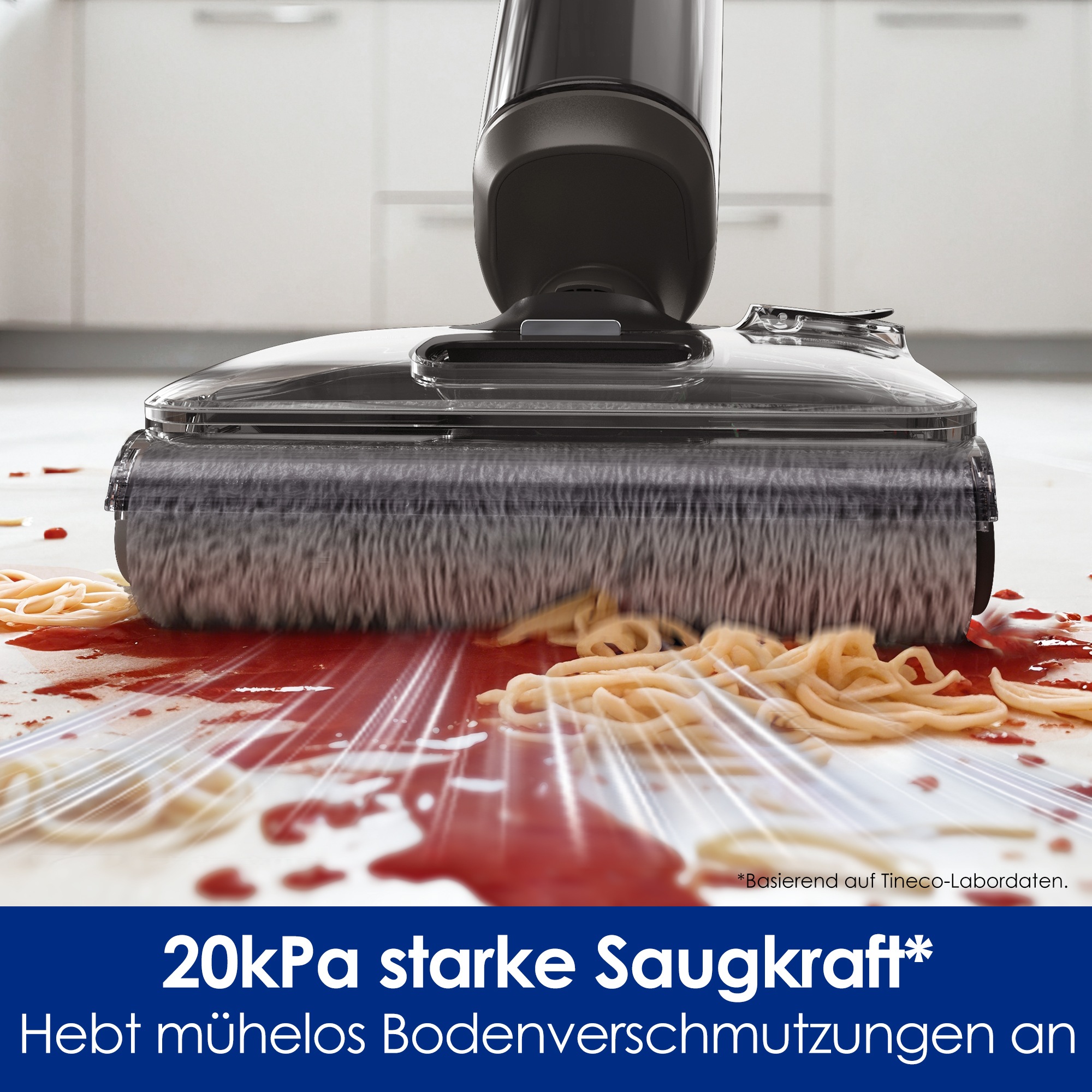 Tineco Nass-Trocken-Sauger »FLOOR ONE i6 Stretch Plus, 85° Grad Heißluft-Trocknung«, 40 Min Akku, 180° Grad Stretch Neigung, Anti-Allergiker