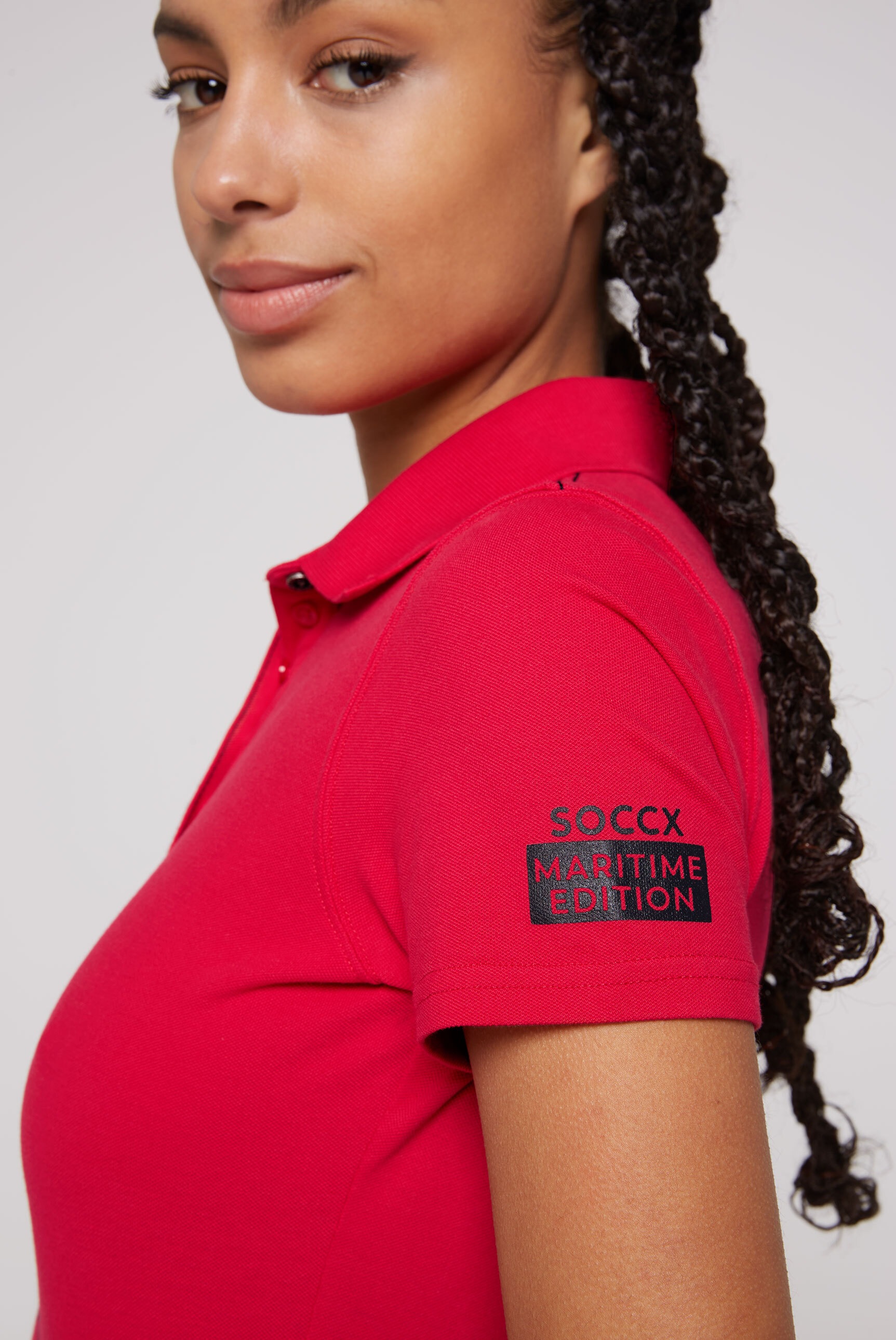 SOCCX Poloshirt, mit Baumwolle